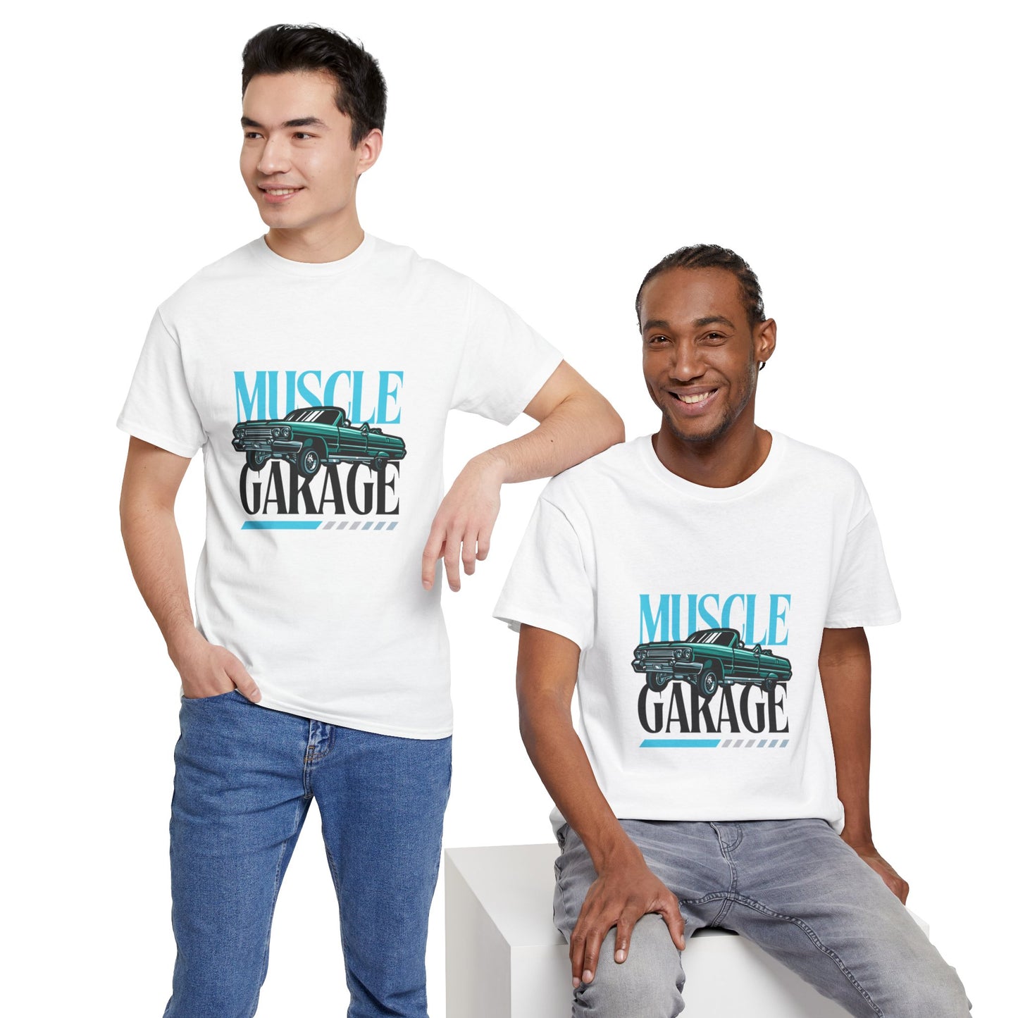 Garage de voitures vintage Muscle - T-shirt de sport Flashlander