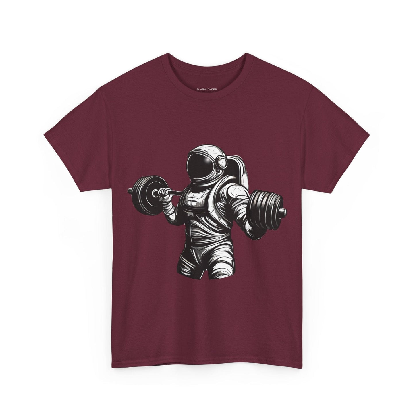 Camiseta de culturista astronauta: rompiendo límites en el espacio Camiseta gráfica de gimnasio Flashlander