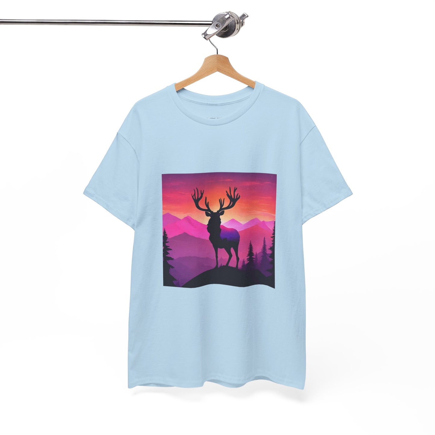 Deer Majestic Sunset Flashlander Gym Shirt