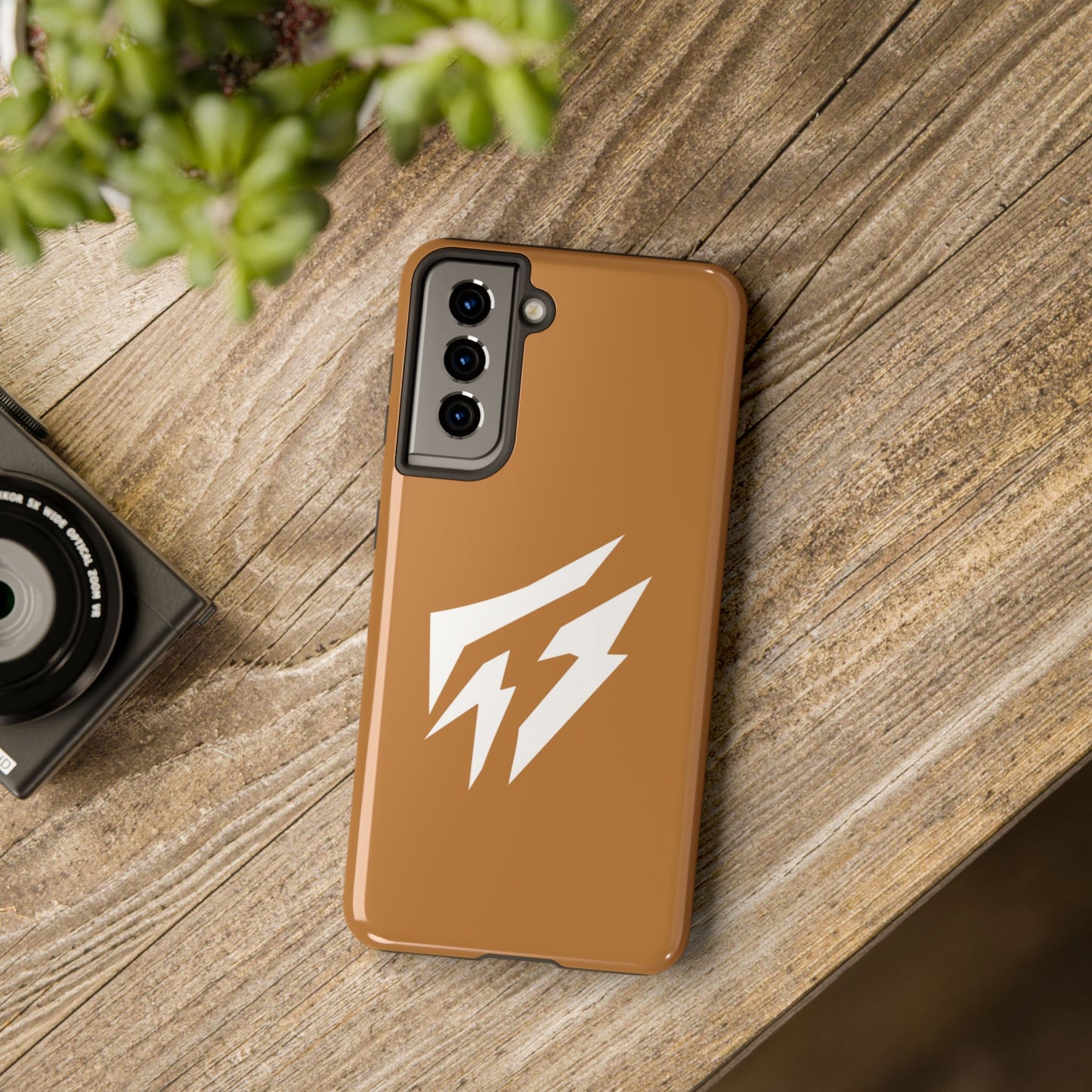 Flashlander Thunders Tough Phone Cases for all Iphone and Samsung Galaxy Light Brown