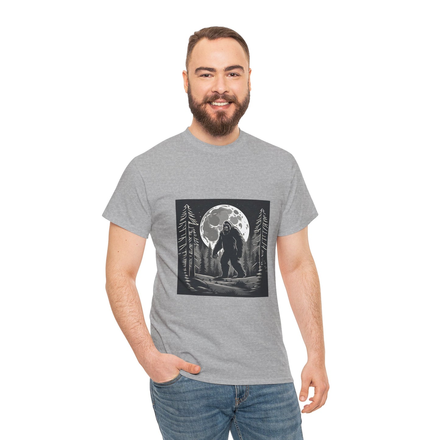 Camisa Bigfoot, camisa Sasquatch, camisa divertida Bigfoot, camisa de senderismo, camisa Yeti, camisa frescaUnisex camiseta de algodón pesado Flashlander