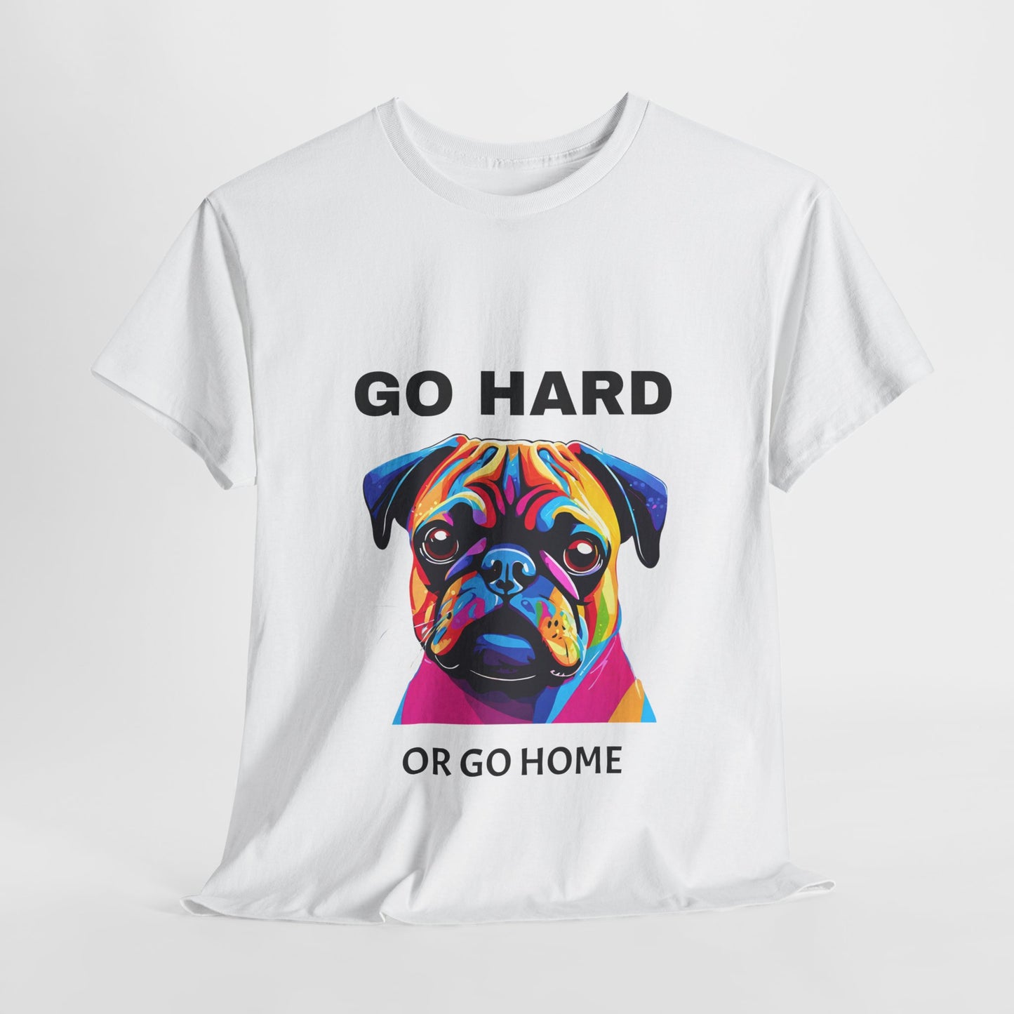 Pug Dog Pop Art  - Go Hard Or Go Home Flashlander Gym Shirt