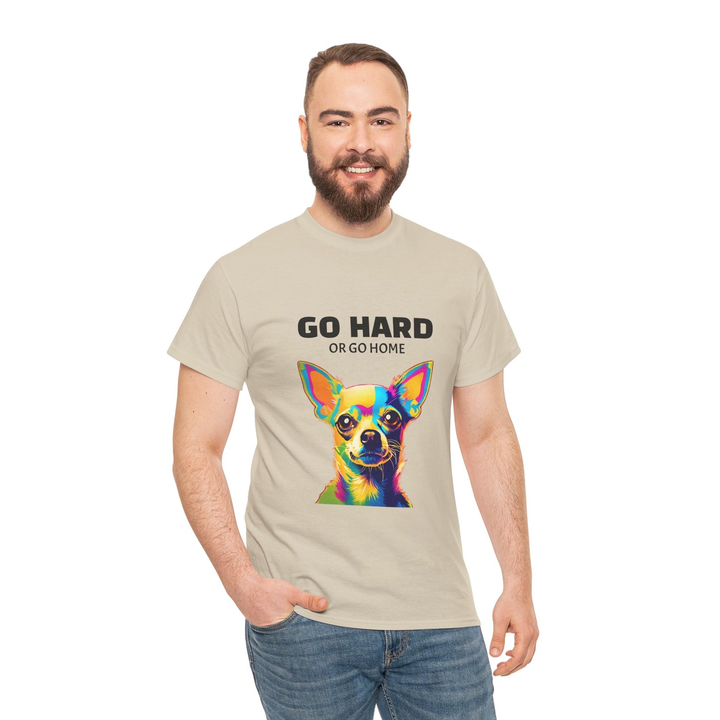 Chihuahua Dog Pop Art - Go Hard or Go Home Flashlander Gym Shirt