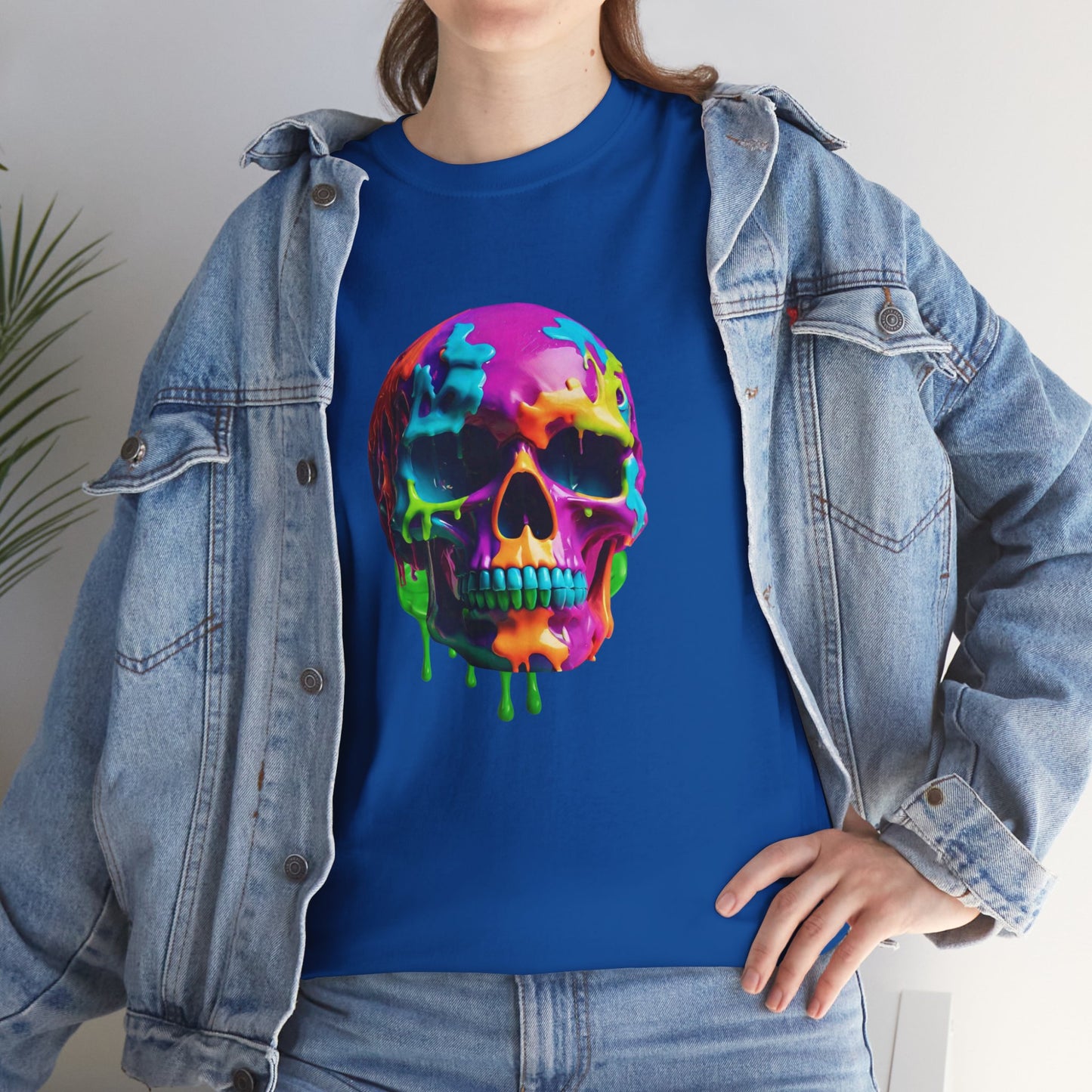 Neon Meltdown Skull Flashlander Gym Shirt