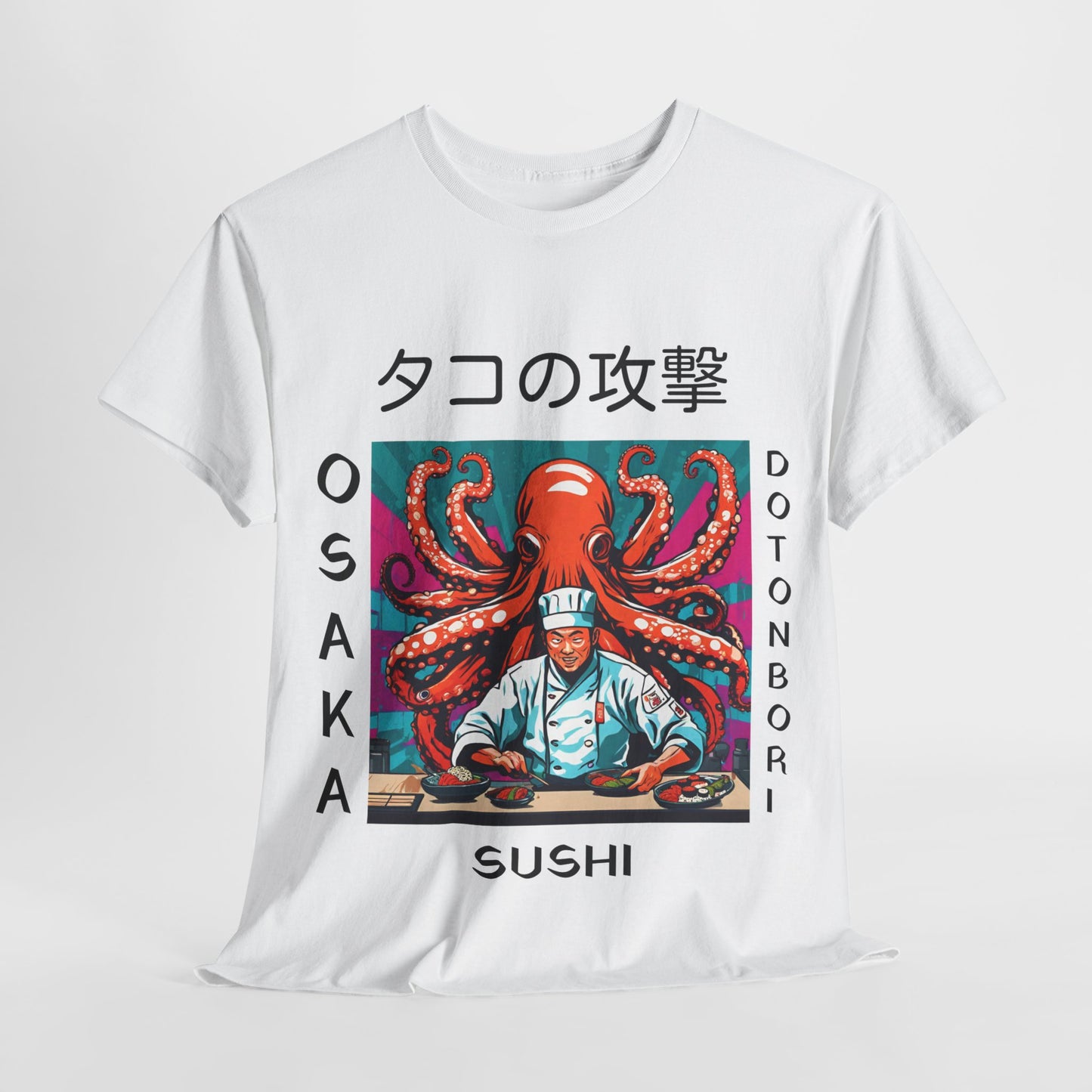 Octopus Escape Sushi Chef - Flashlander Gym Shirt