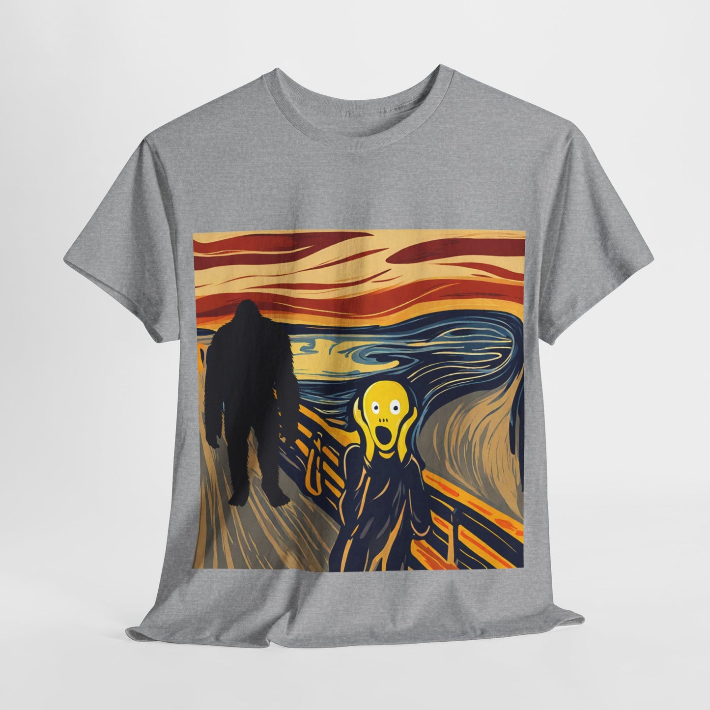 The Scream Meets Bigfoot A Startling Encounter - Flashlander Gym Shirt