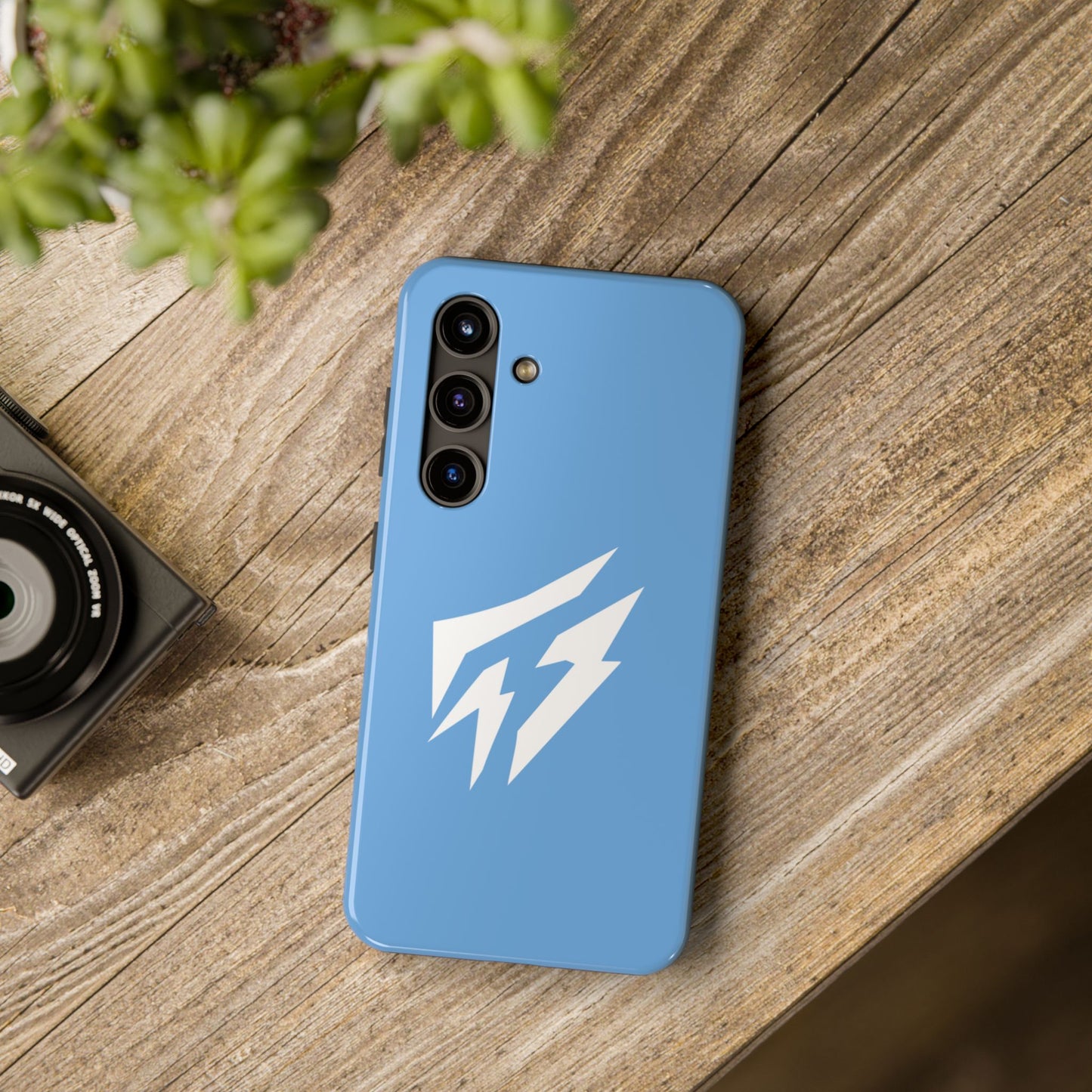 Flashlander Thunders Tough Phone Cases for all Iphone and Samsung Galaxy Light Blue