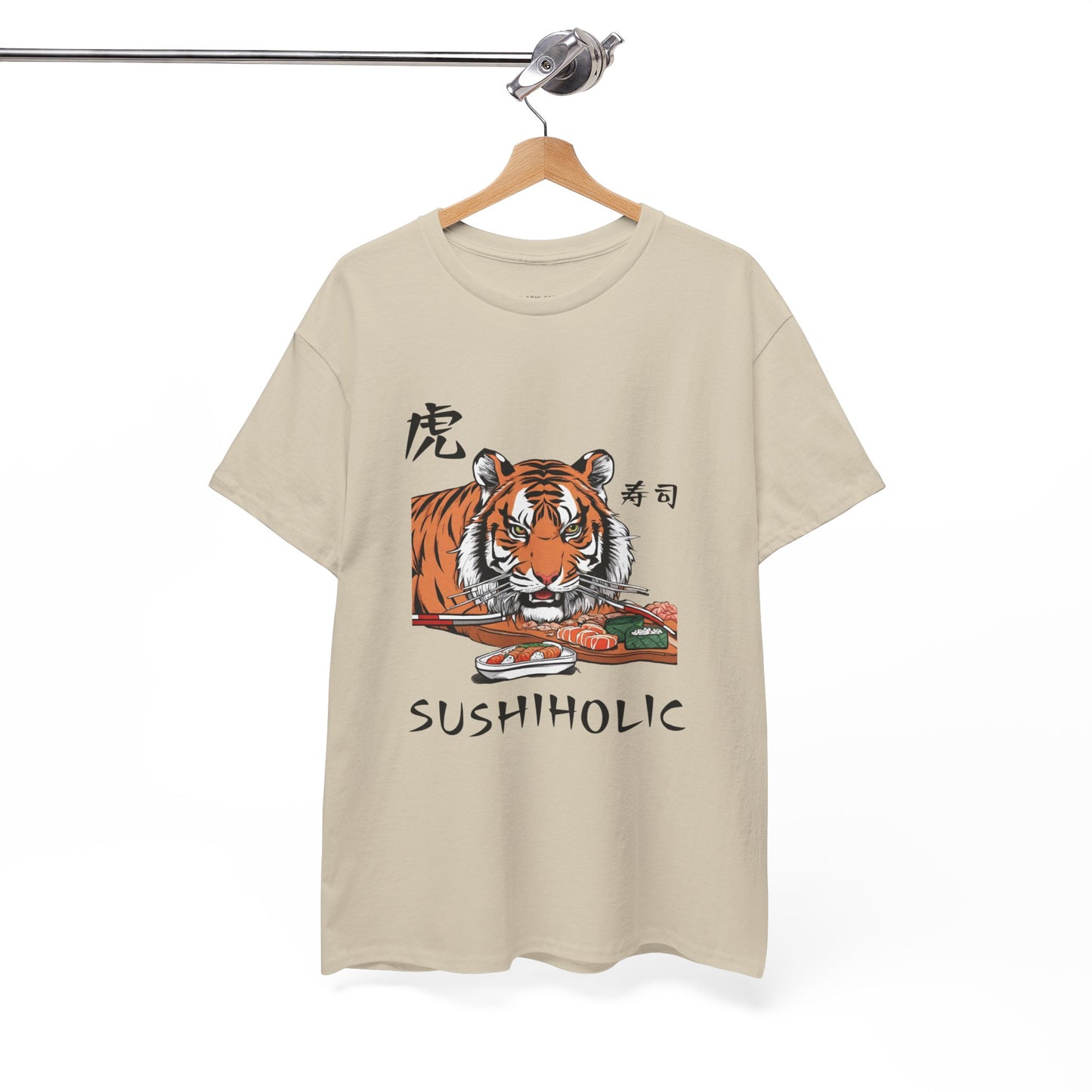 Tiger Sushi Lovers Sushiholic Graphic Tee Flashlander