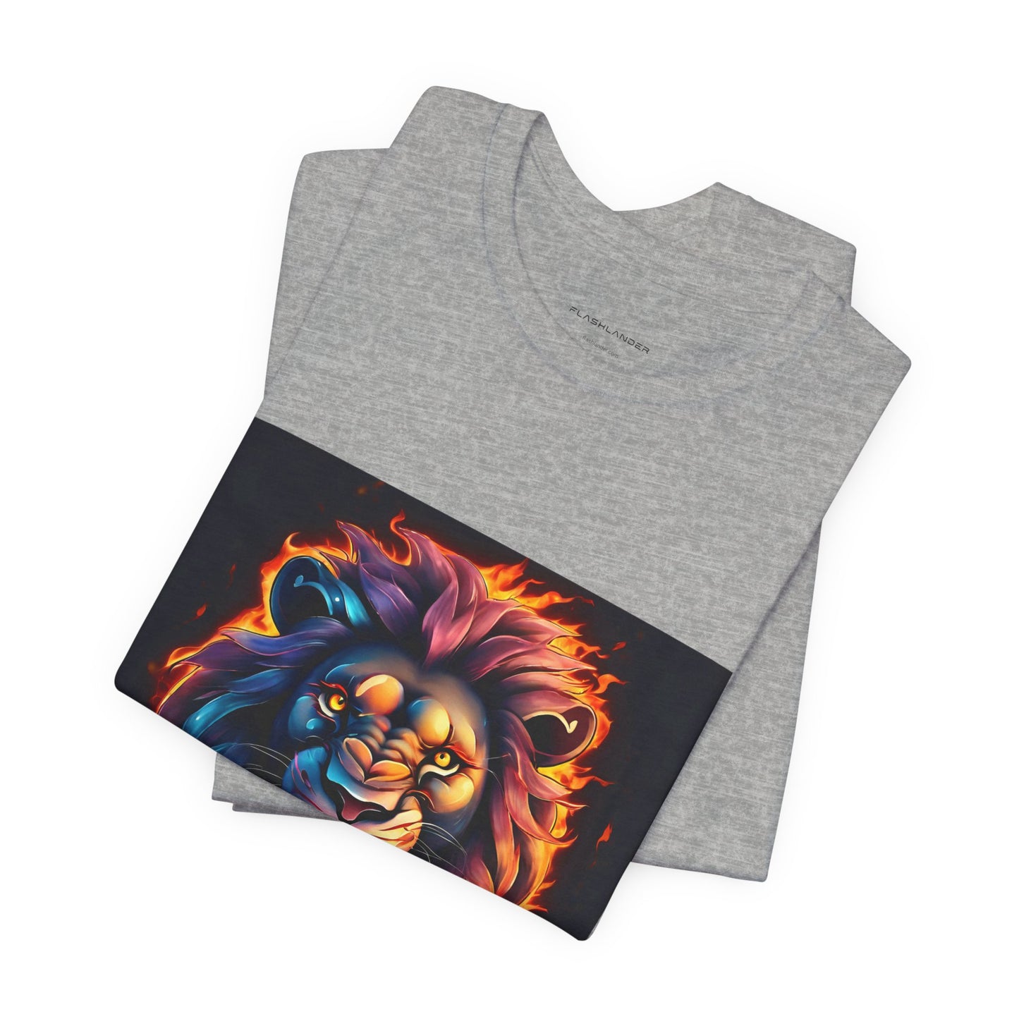 Brave Lion Flames Flashlander Gym Shirt