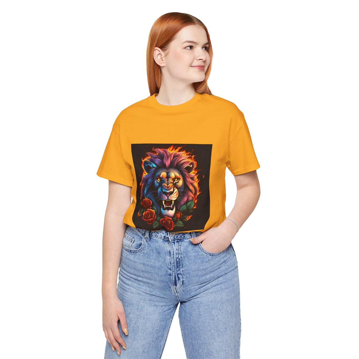 Brave Lion Flames Flashlander Gym Shirt