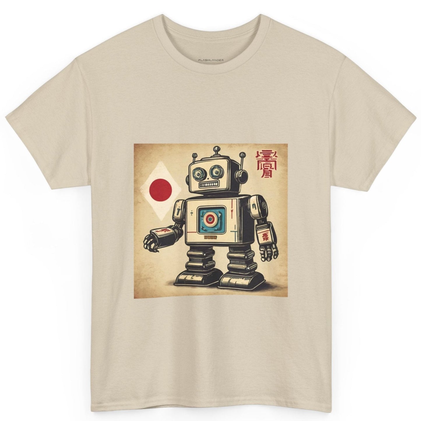 Camiseta deportiva con diseño de robot japonés vintage - Flashlander