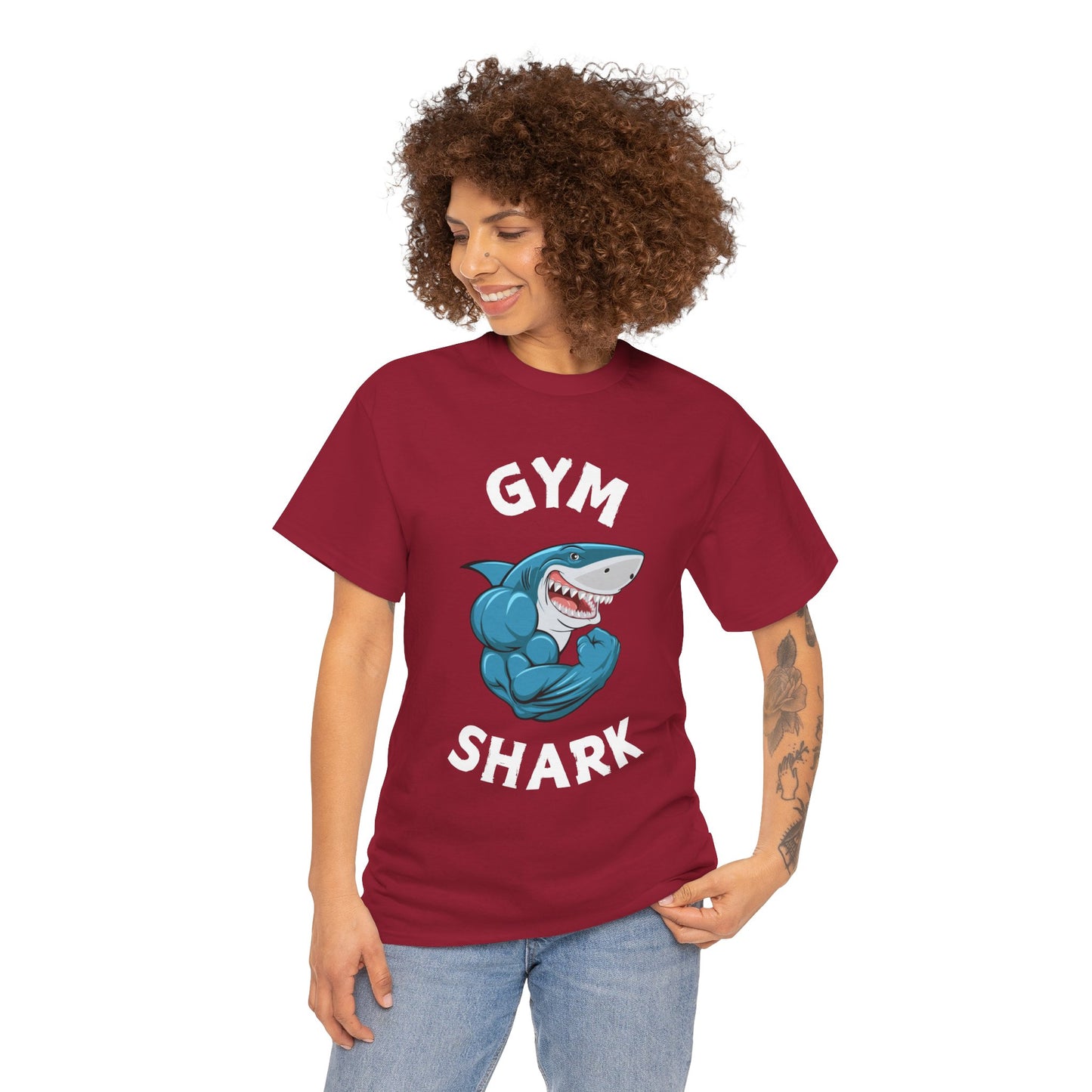 Muscle Gym Shark Bodybuilder Shirt - Flashlander