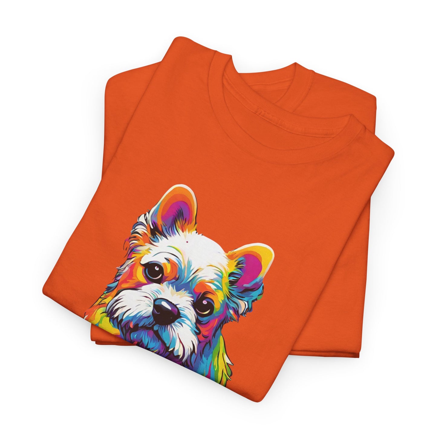 T-shirt de sport Flashlander avec chien skateboardant Pop Art