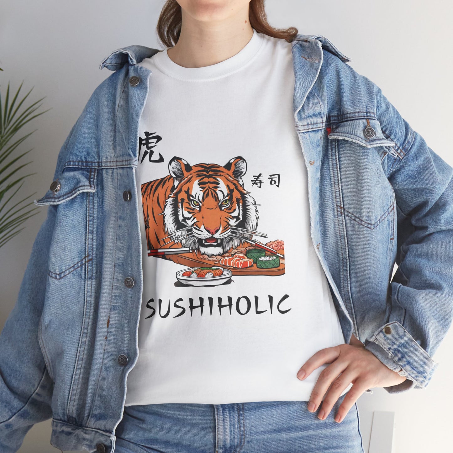 Tiger Sushi Lovers Sushiholic Graphic Tee Flashlander