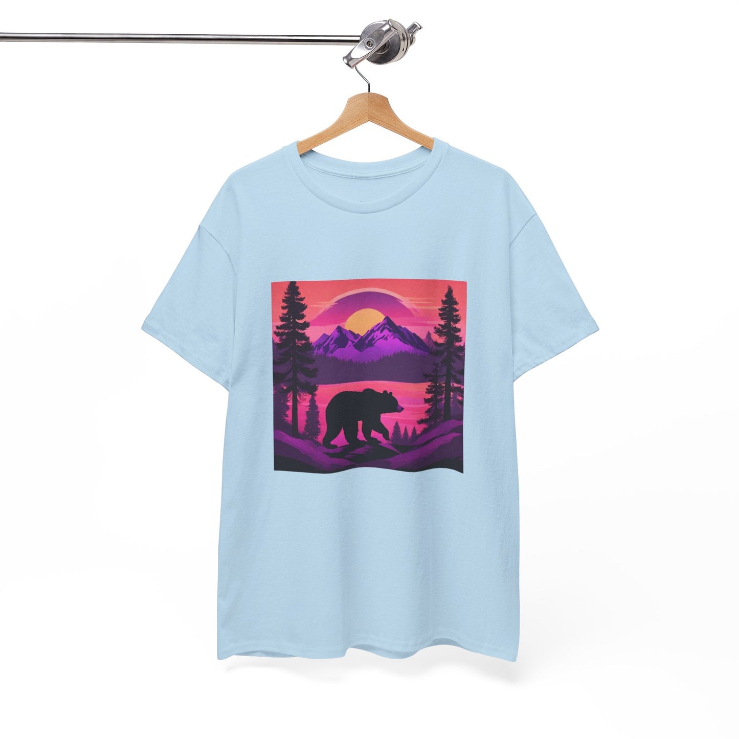 Bear Majestic Sunset Graphic Tee Flashlander