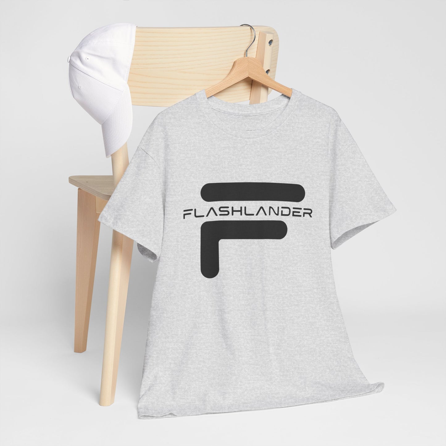 Flashlander with Iconic Crossed Logo Design Gym Shirt