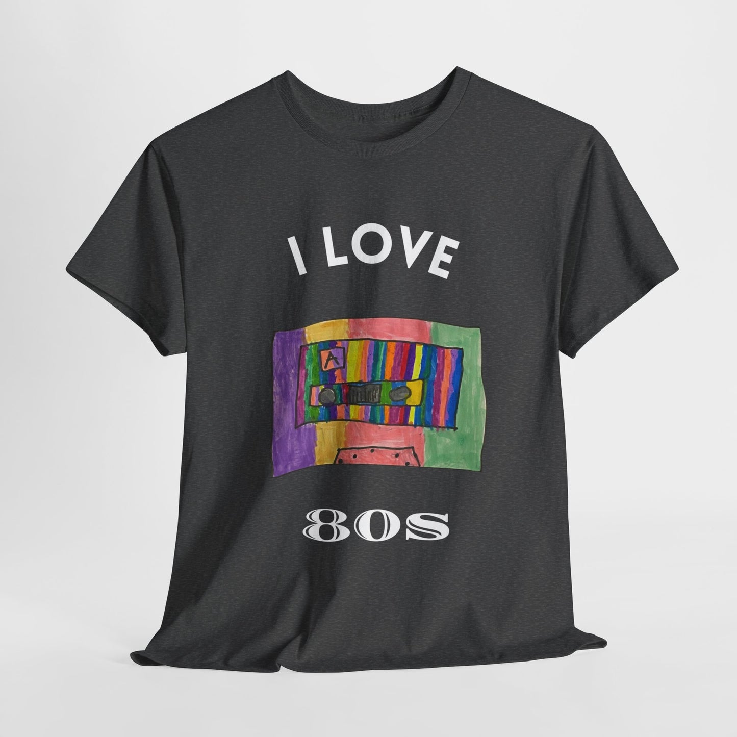 Retro Vibes Art Pop Cassette Tape I Love 80's - Flashlander Gym Shirt