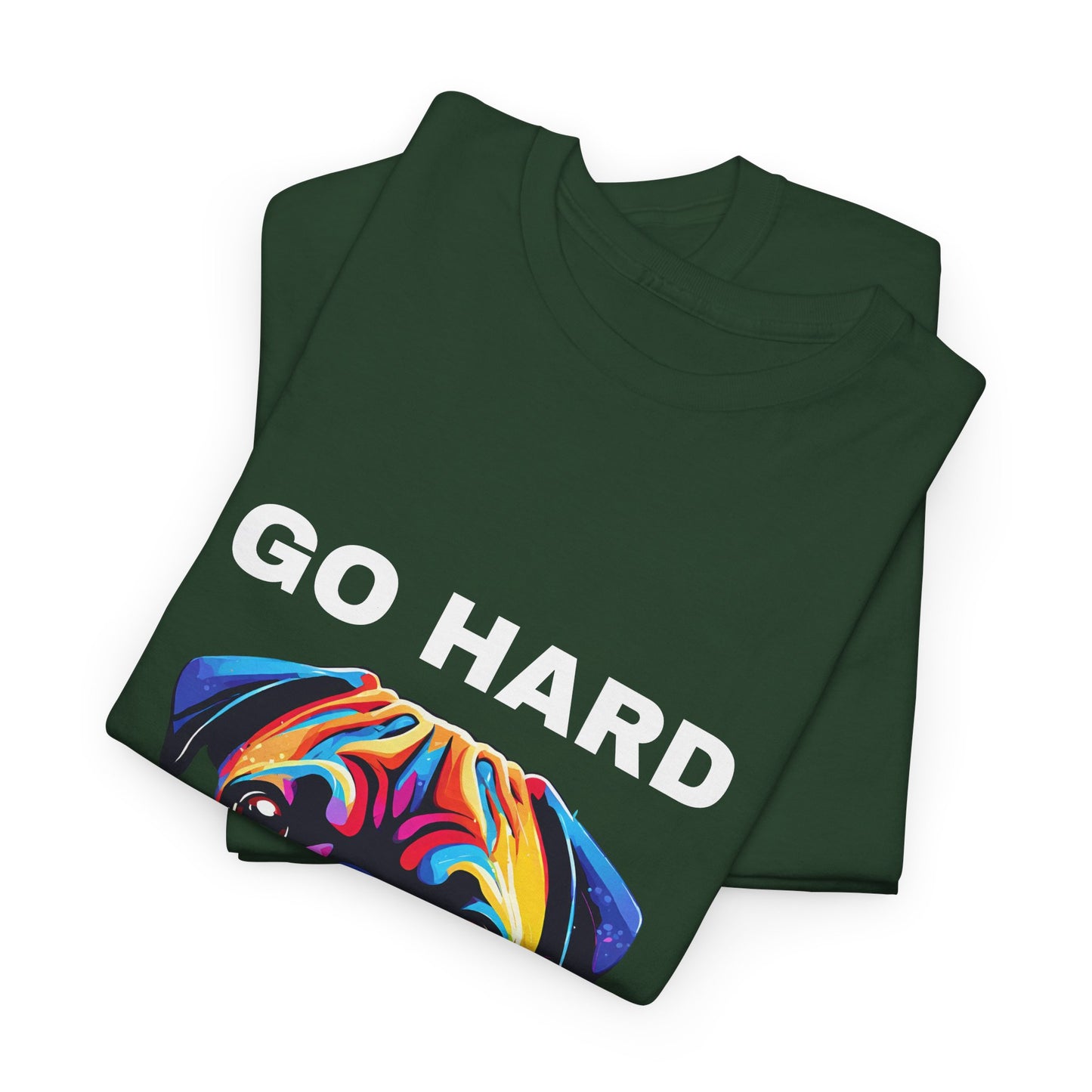 Pug Dog Pop Art  - Go Hard Or Go Home Flashlander Gym Shirt