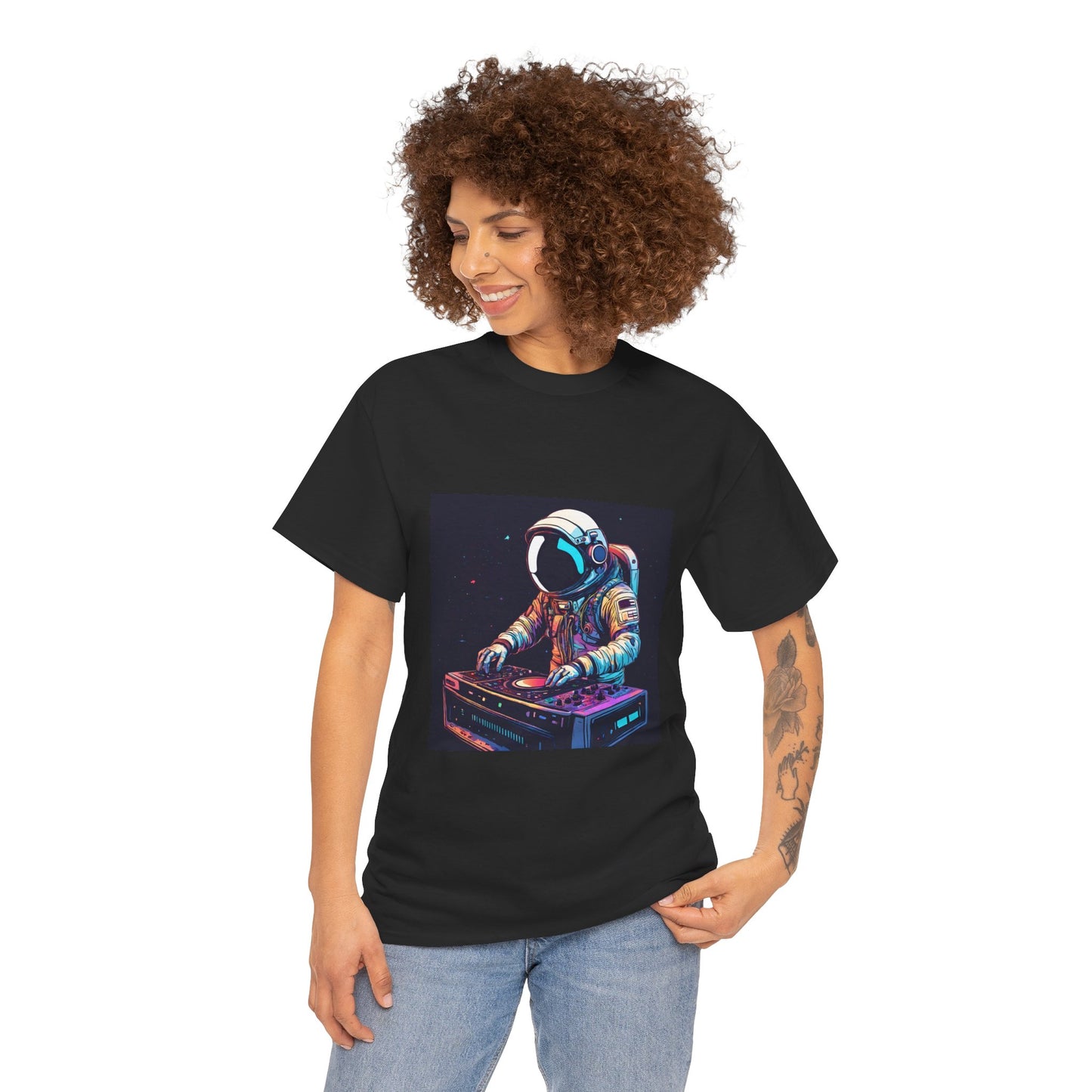 Astronaut Techno DJ Flashlander Gym Shirt