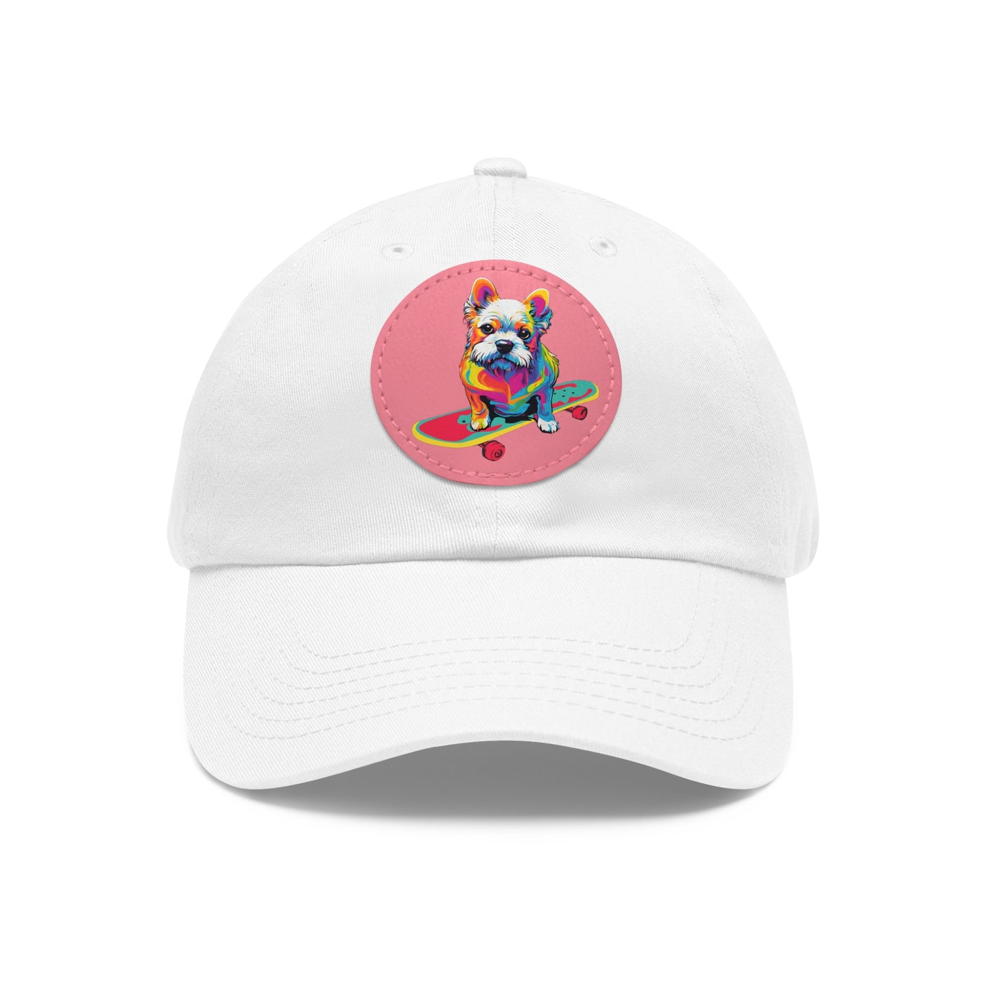 Skateboard Dog Hat Skateboard Dog Cap Art Pop Dog Hat Dad Hat with Patch Baseball Puppy Hat Puppy Cap Paw Cap Dog Hat Dog Cap Art PopDog Cap