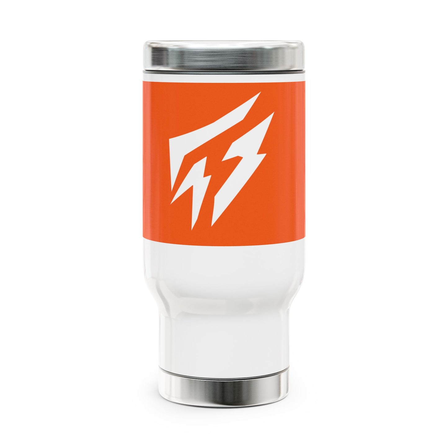 Flashlander Stainless Steel Travel Sports Mug with Handle 14oz Orange