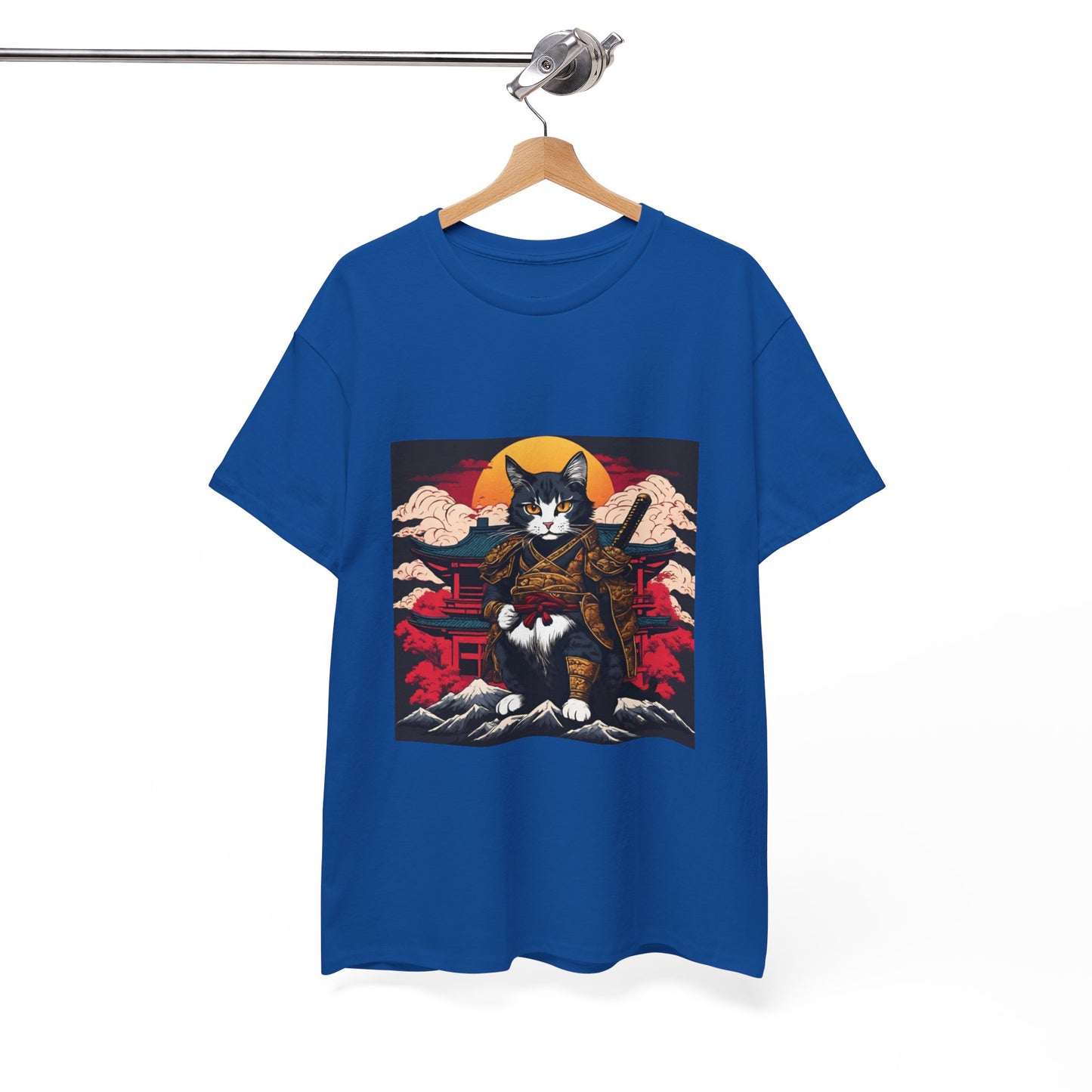 Samurai Cat Cartoon Anime - Flashlander Gym Shirt