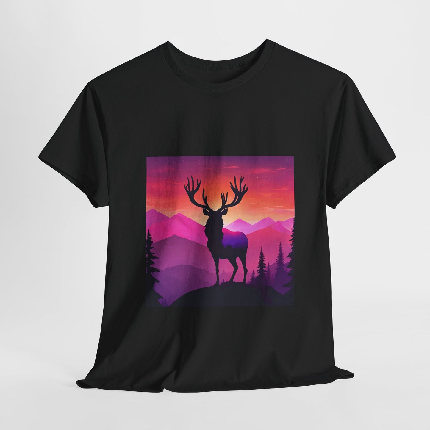 Deer Majestic Sunset Flashlander Gym Shirt