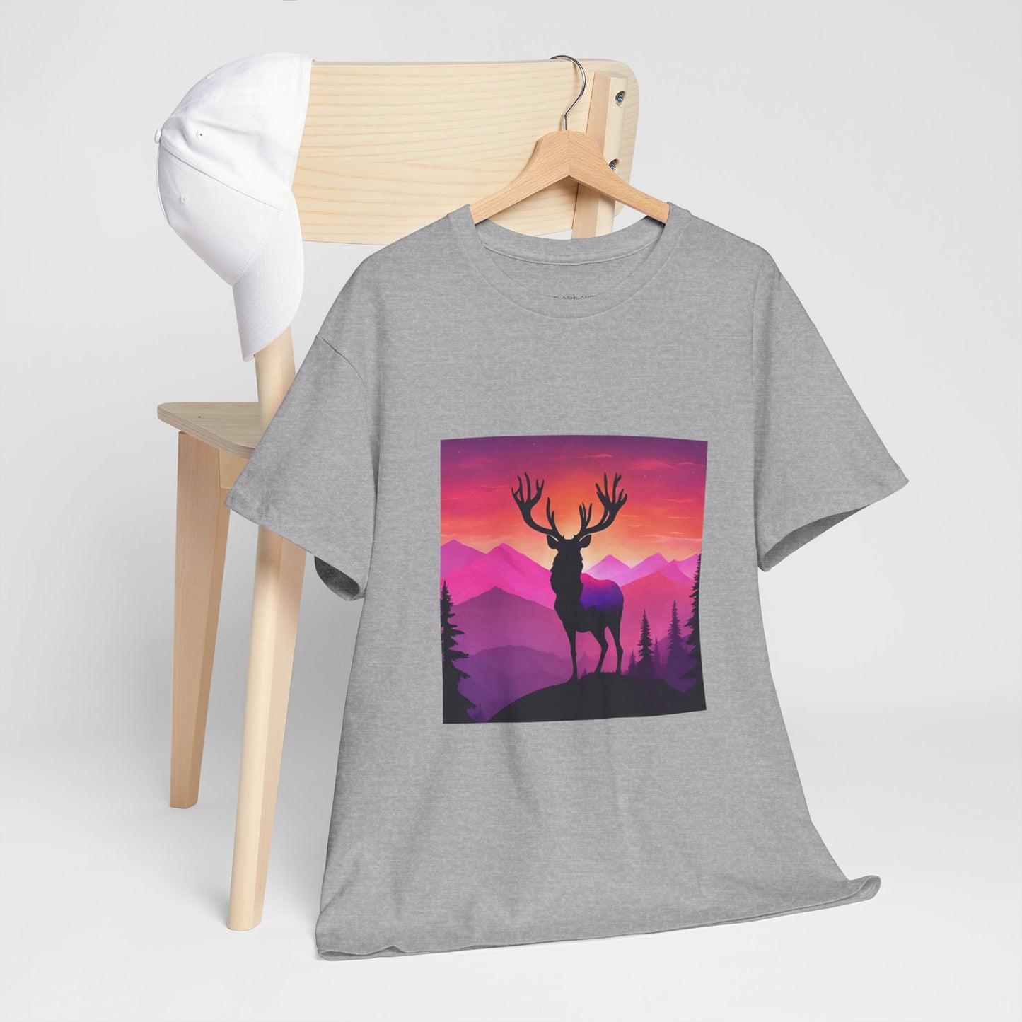 Deer Majestic Sunset Flashlander Gym Shirt