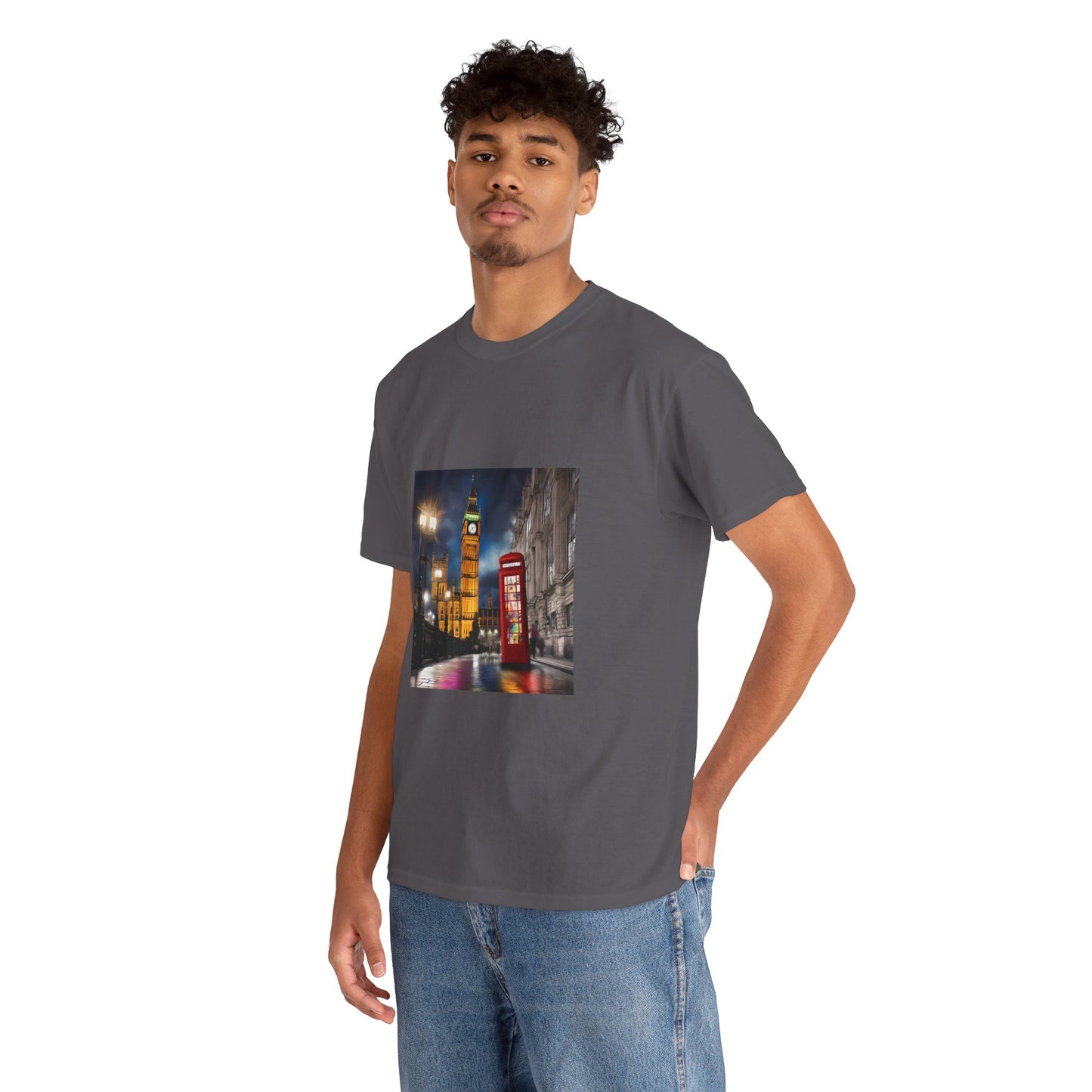 London City Big Ben, Reino Unido, Inglaterra Camisa Unisex Heavy Cotton Camiseta Marca Flashlander