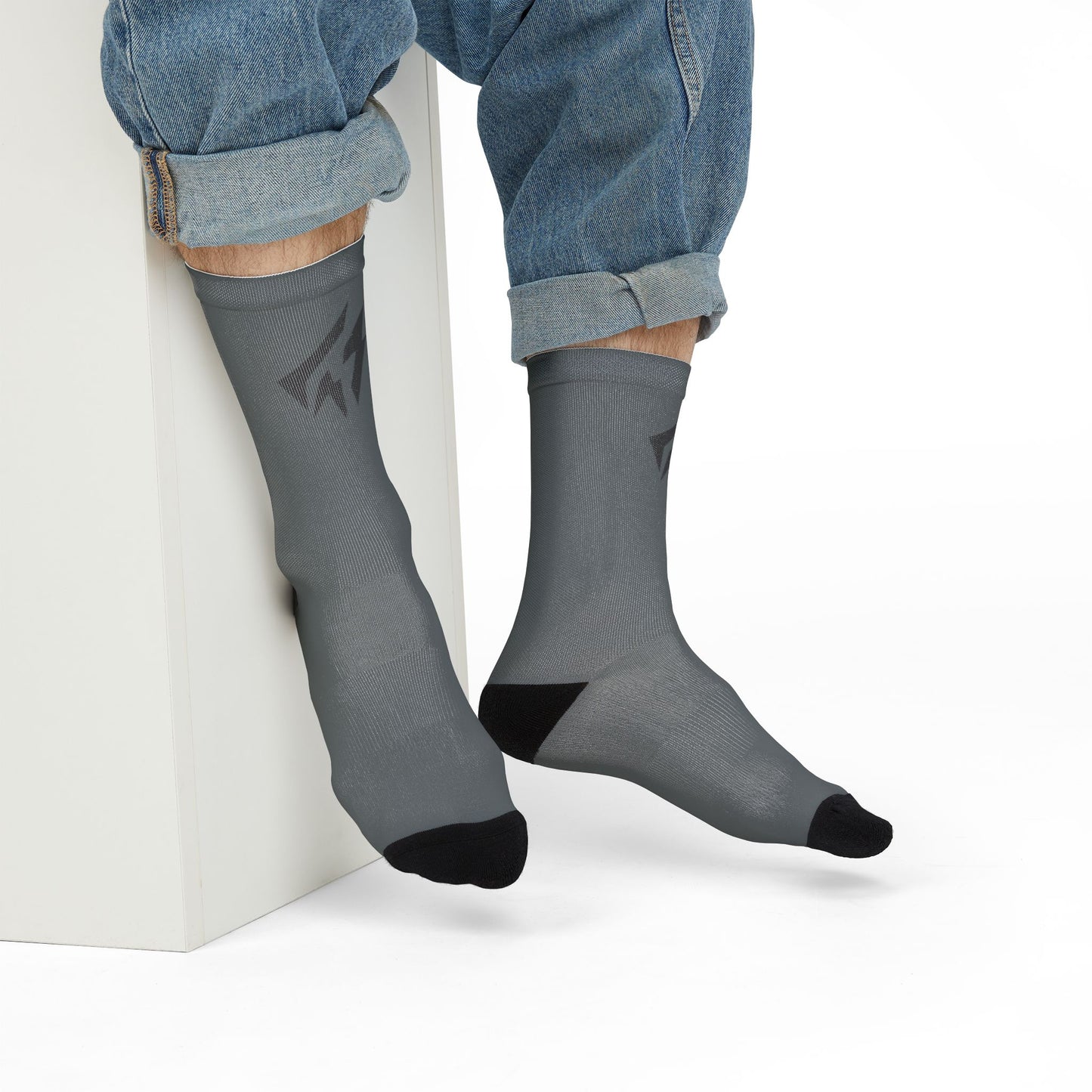 Flashlander Thunder Crew Sports Socks Dark Grey