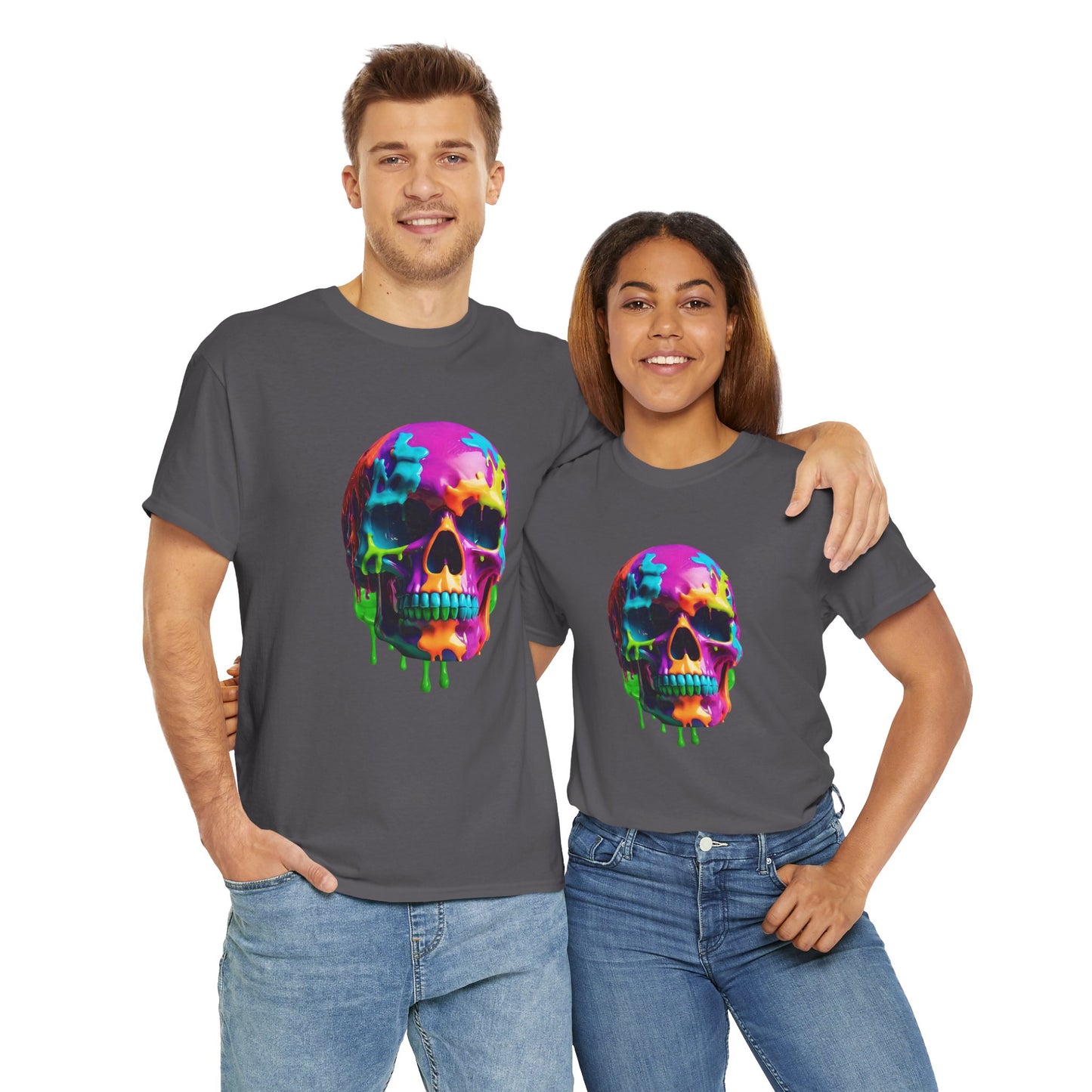 Neon Meltdown Skull Flashlander Gym Shirt