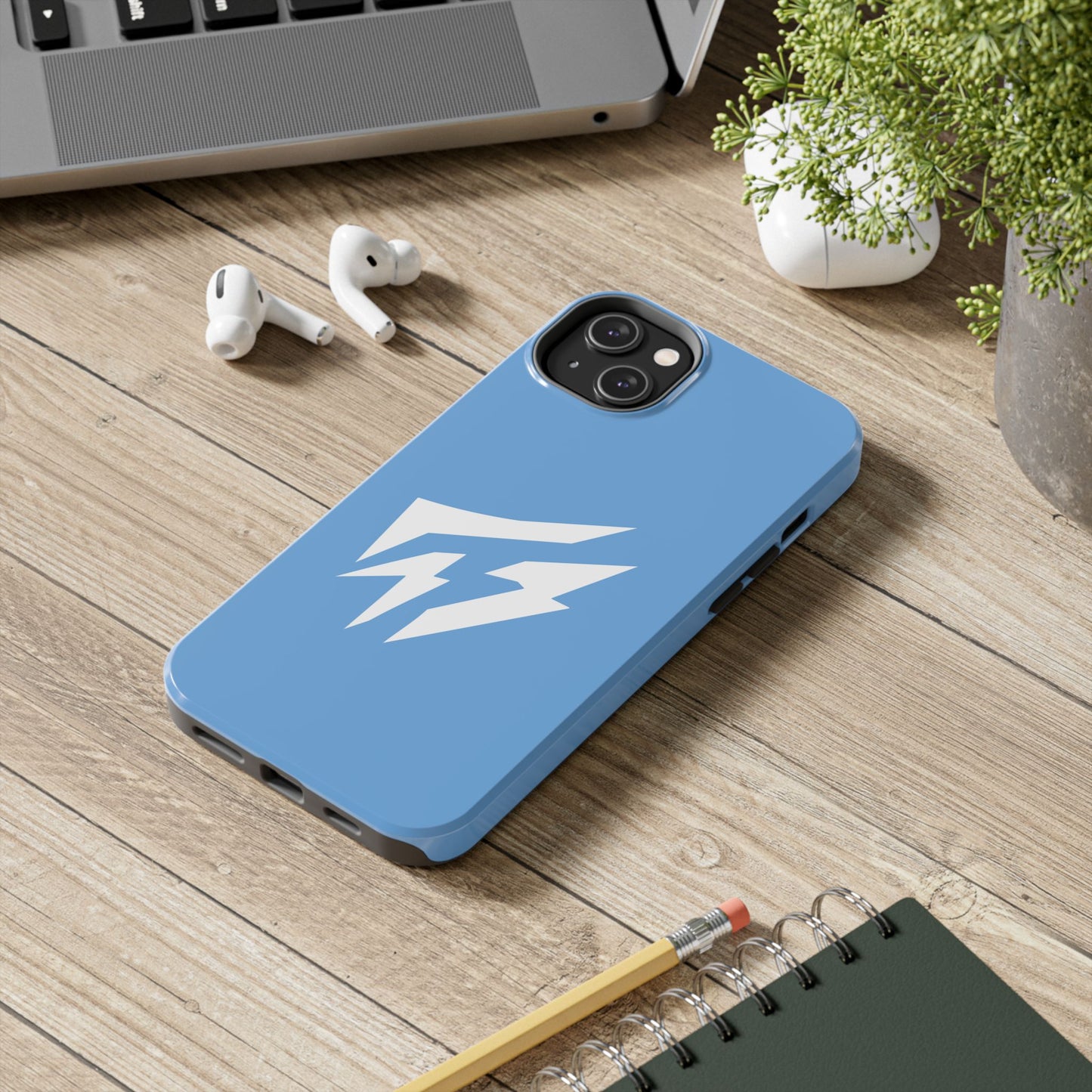 Flashlander Thunders Tough Phone Cases for all Iphone and Samsung Galaxy Light Blue