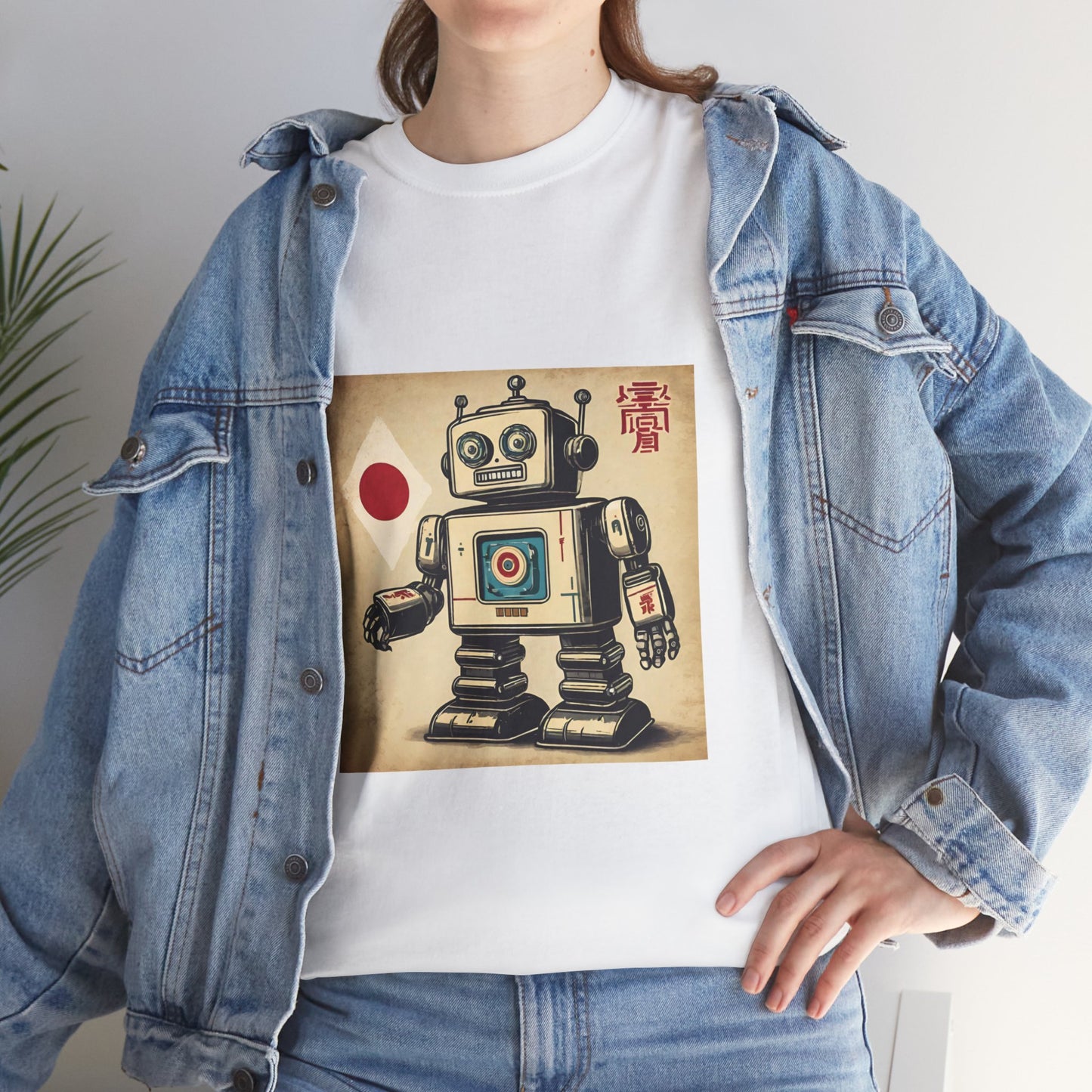 Camiseta deportiva con diseño de robot japonés vintage - Flashlander