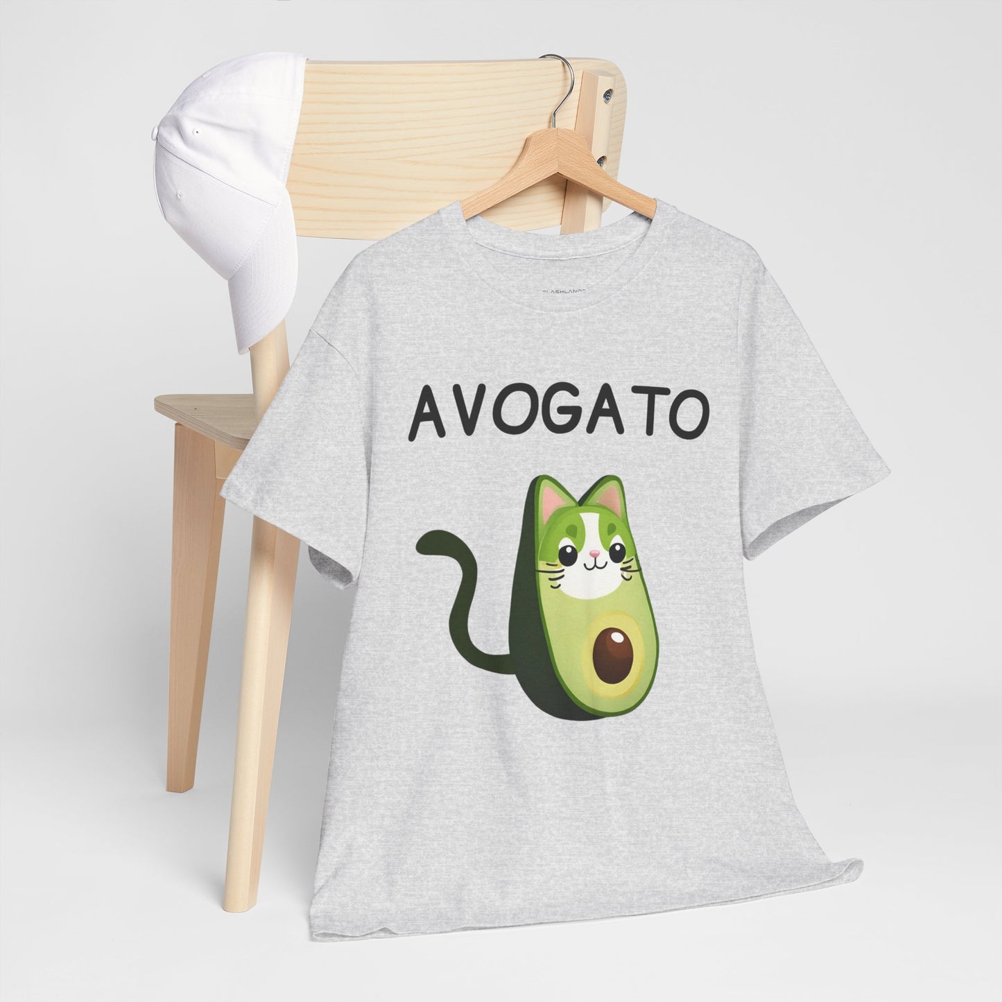 Avogato Funny Avocado Cat Face - Flashlander Gym Shirt