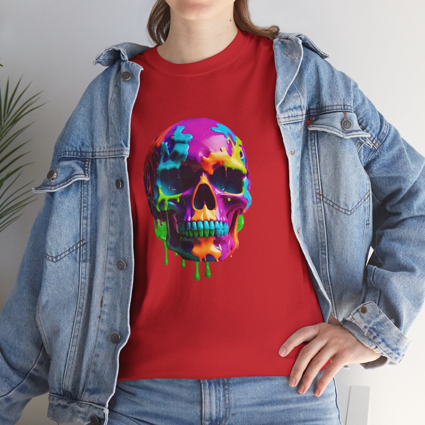 Neon Meltdown Skull Flashlander Gym Shirt