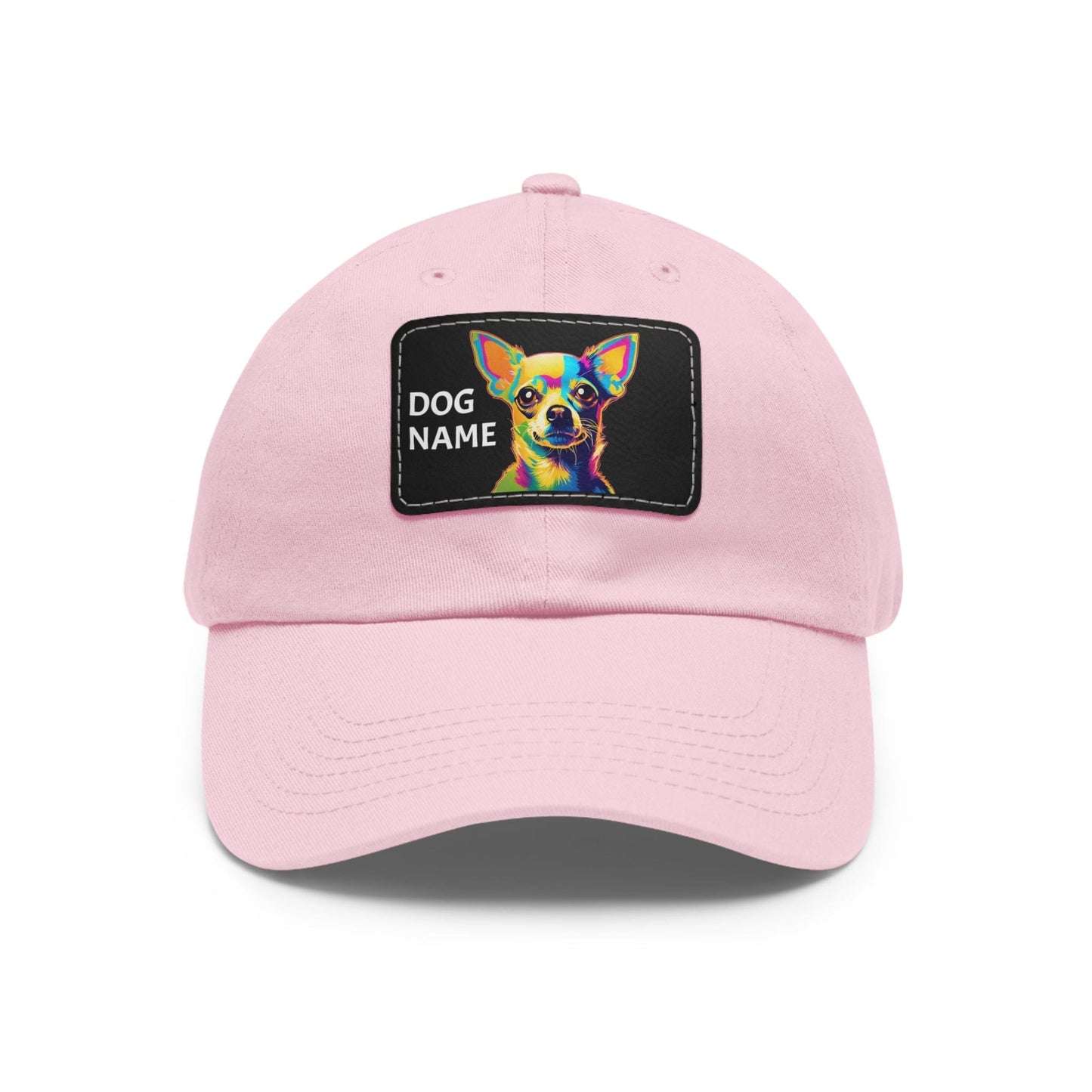 Chihuahua Dog Hat Sportswear Cap Chihuahua Cap Chihuahua Hat Chihuahua Dog Cap Pop Art Hat Dad Hat with Patch (Rectangle) Baseball Cap Custom Hat Flashlander