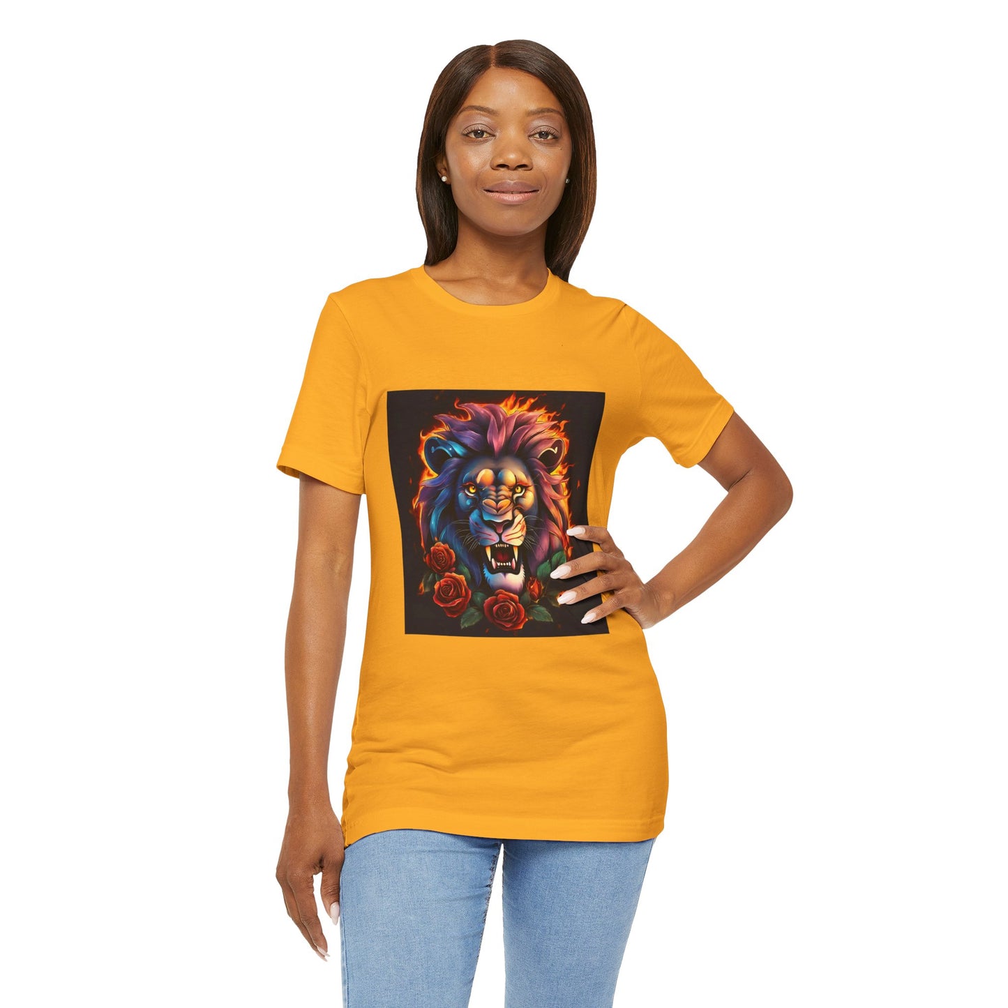 Brave Lion Flames Flashlander Gym Shirt