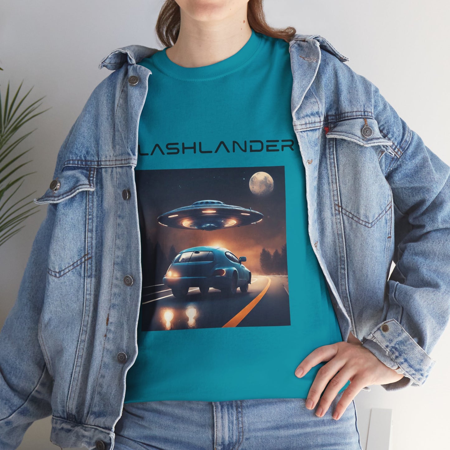 Retro UFO Alien Flashlander Gym Shirt