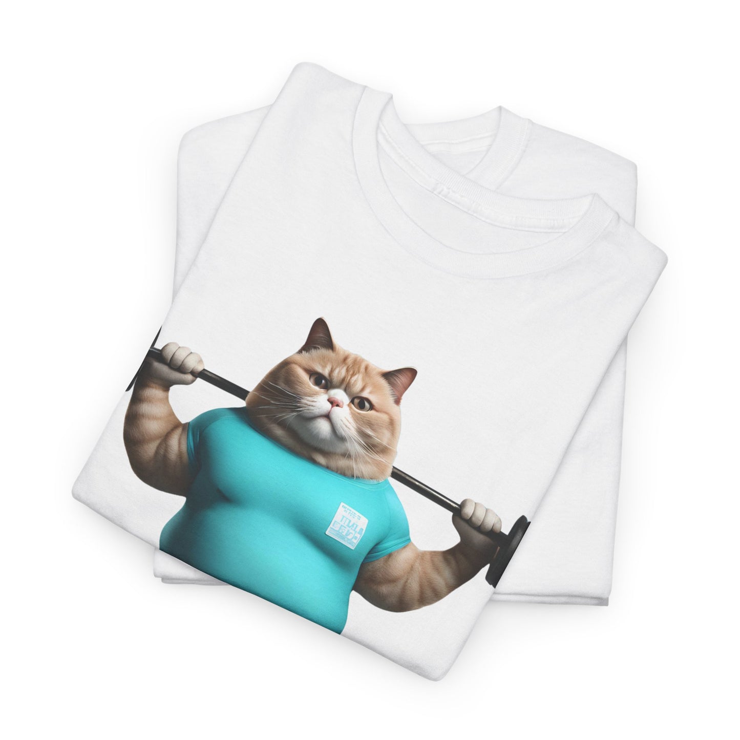 Funny Fat Cat Lifting - Flashlander Gym Shirt