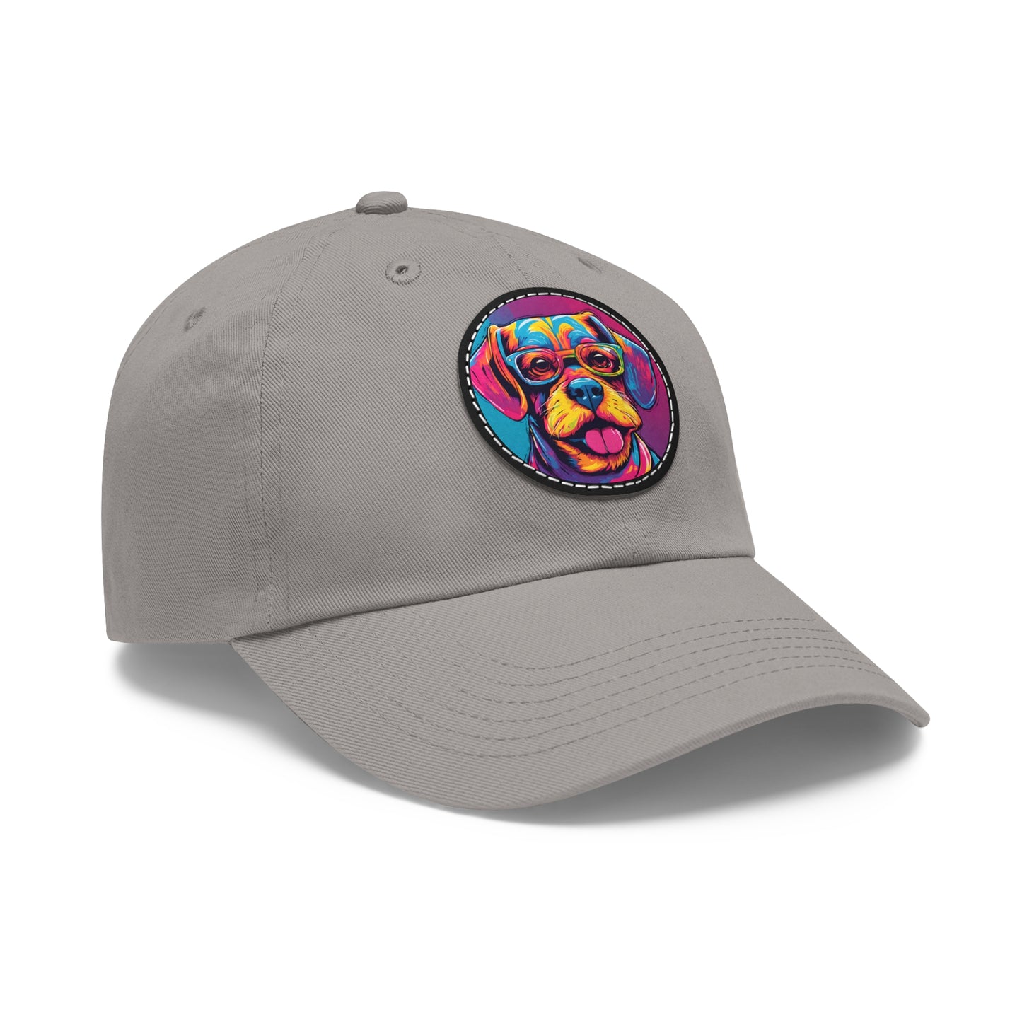 Chapeau pour chien avec lunettes, casquette pour chien, chapeau Pop Art pour chien, chapeau de papa avec patch (rond), casquette de baseball, chapeau pour chien, casquette pour chien, chapeau personnalisé Flashlander