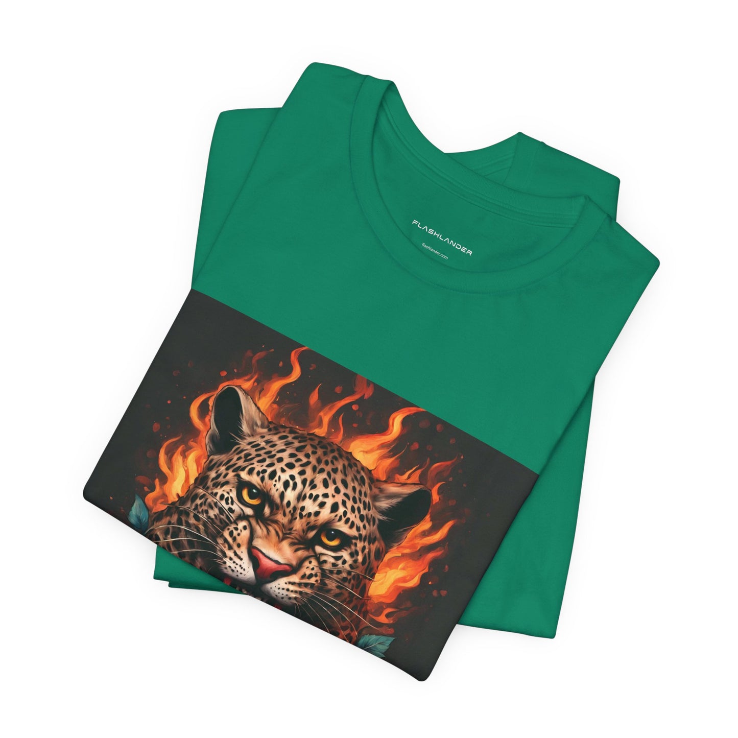 Leopard Flames Flashlander Gym Shirt