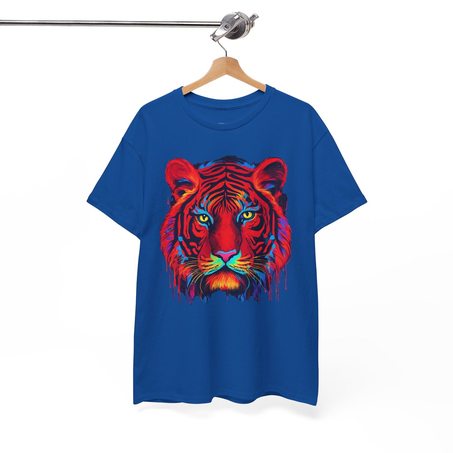 Majestuosa camiseta de Flashlander con diseño pop art de tigre rojo