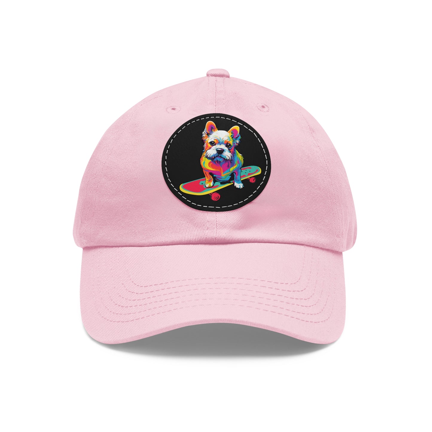 Skateboard Dog Hat Skateboard Dog Cap Art Pop Dog Hat Dad Hat with Patch Baseball Puppy Hat Puppy Cap Paw Cap Dog Hat Dog Cap Art PopDog Cap