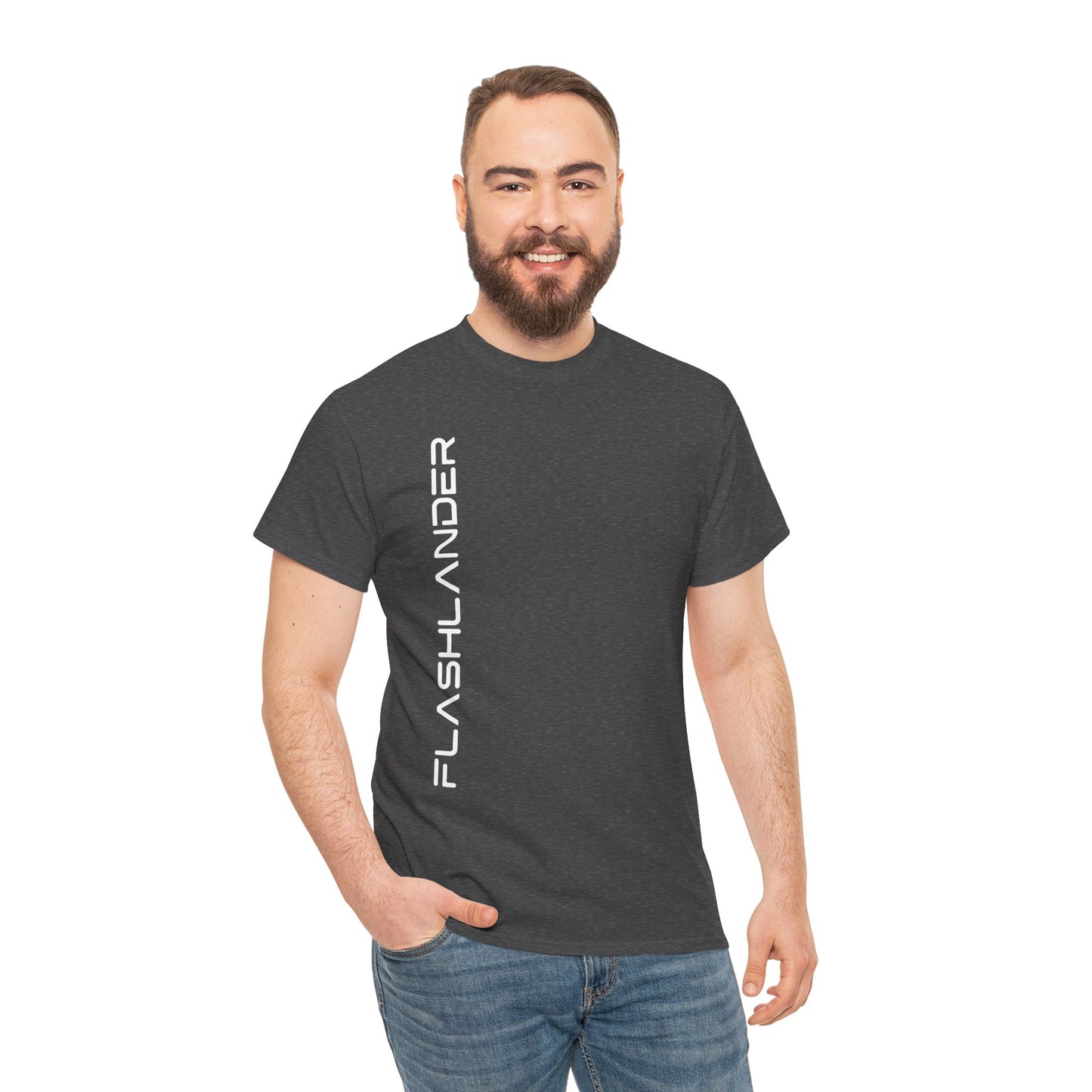 Sleek Signature Flashlander Logo Right Side Gym T-Shirt