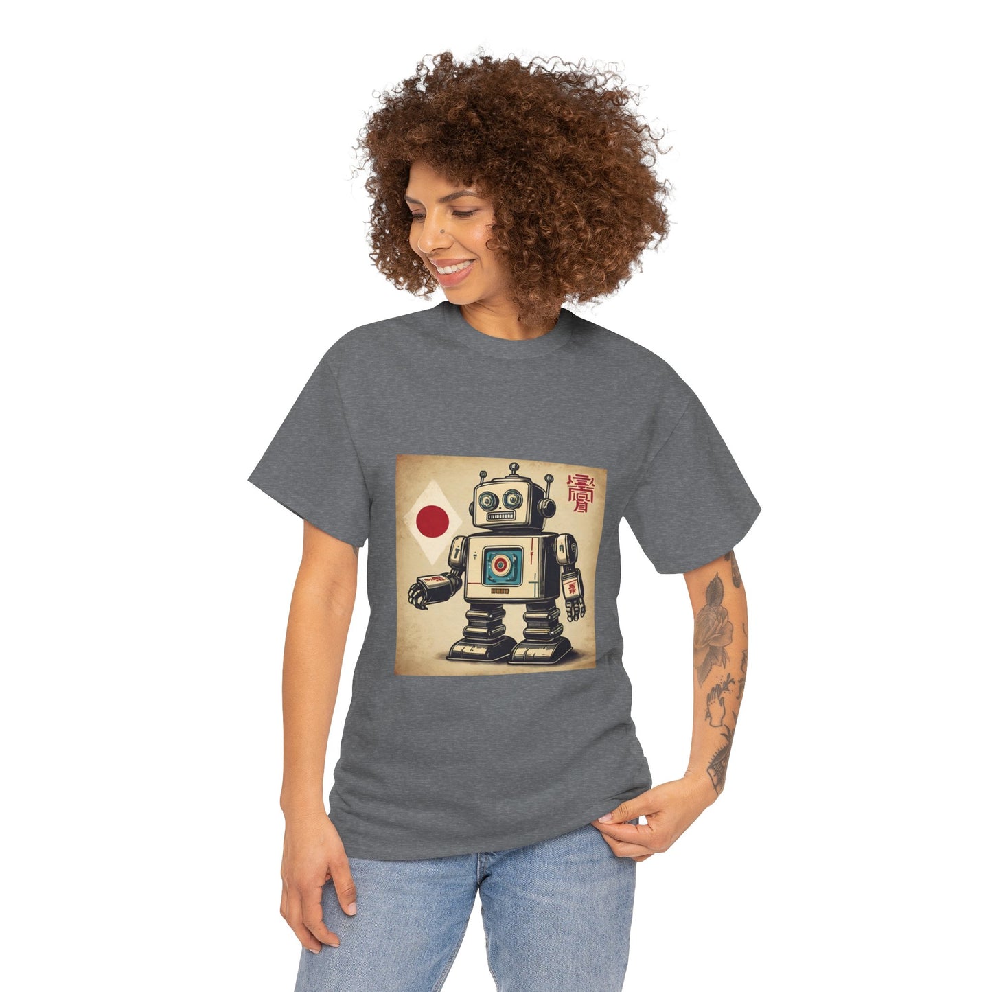 Camiseta deportiva con diseño de robot japonés vintage - Flashlander