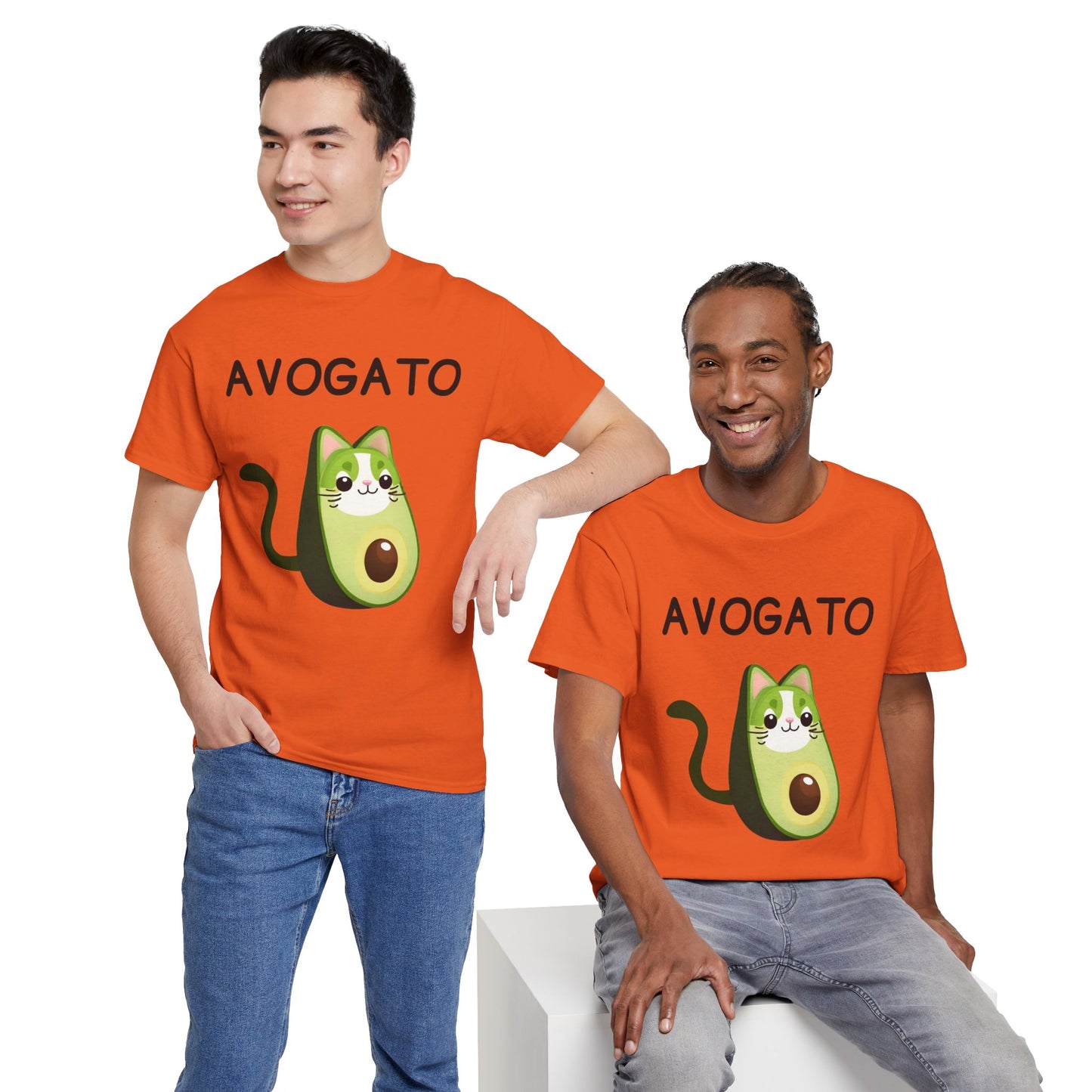 Avogato Funny Avocado Cat Face - Flashlander Gym Shirt