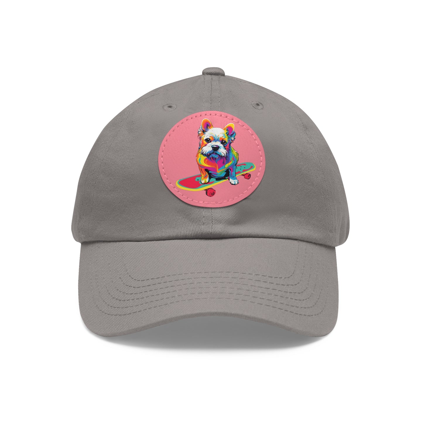 Skateboard Dog Hat Skateboard Dog Cap Art Pop Dog Hat Dad Hat with Patch Baseball Puppy Hat Puppy Cap Paw Cap Dog Hat Dog Cap Art PopDog Cap