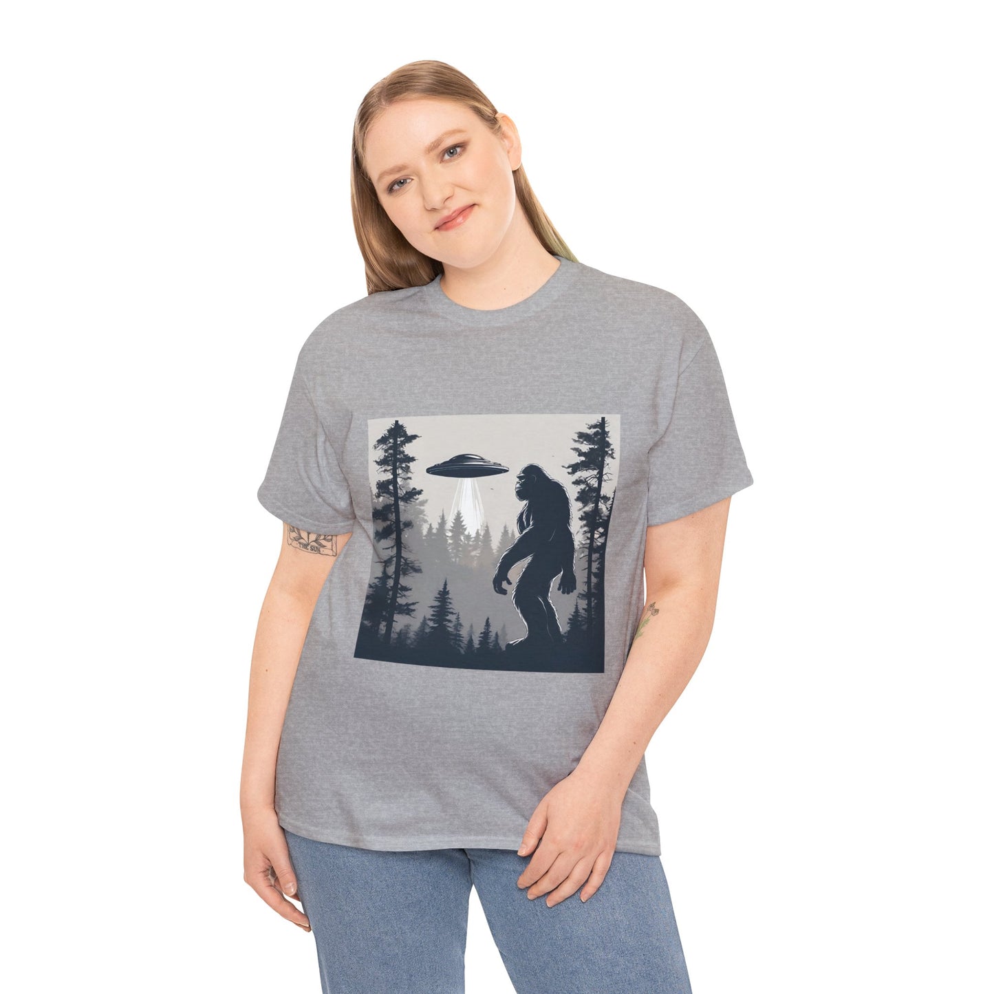 Sasquatch rencontre Bigfoot et OVNI - T-shirt de sport Flashlander