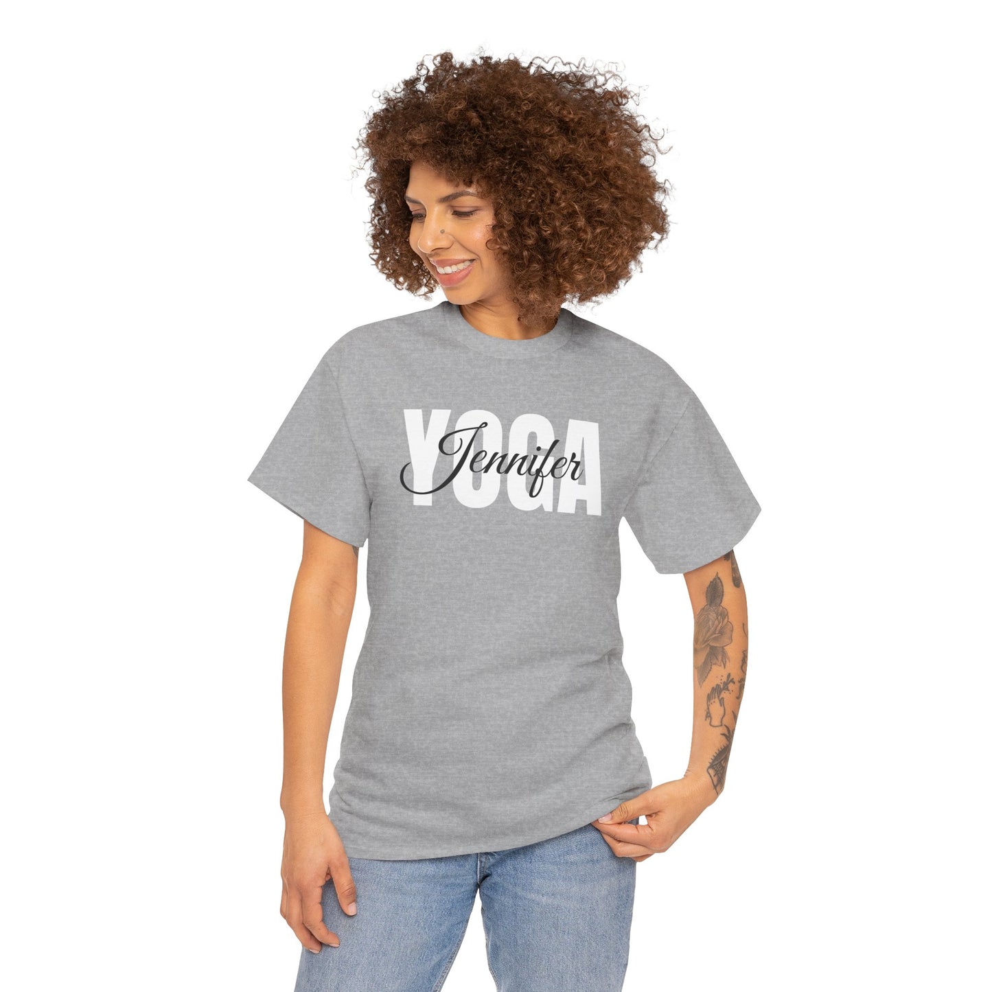 Personalized Yoga Shirt with Custom Name - Flashlander Gym Tee