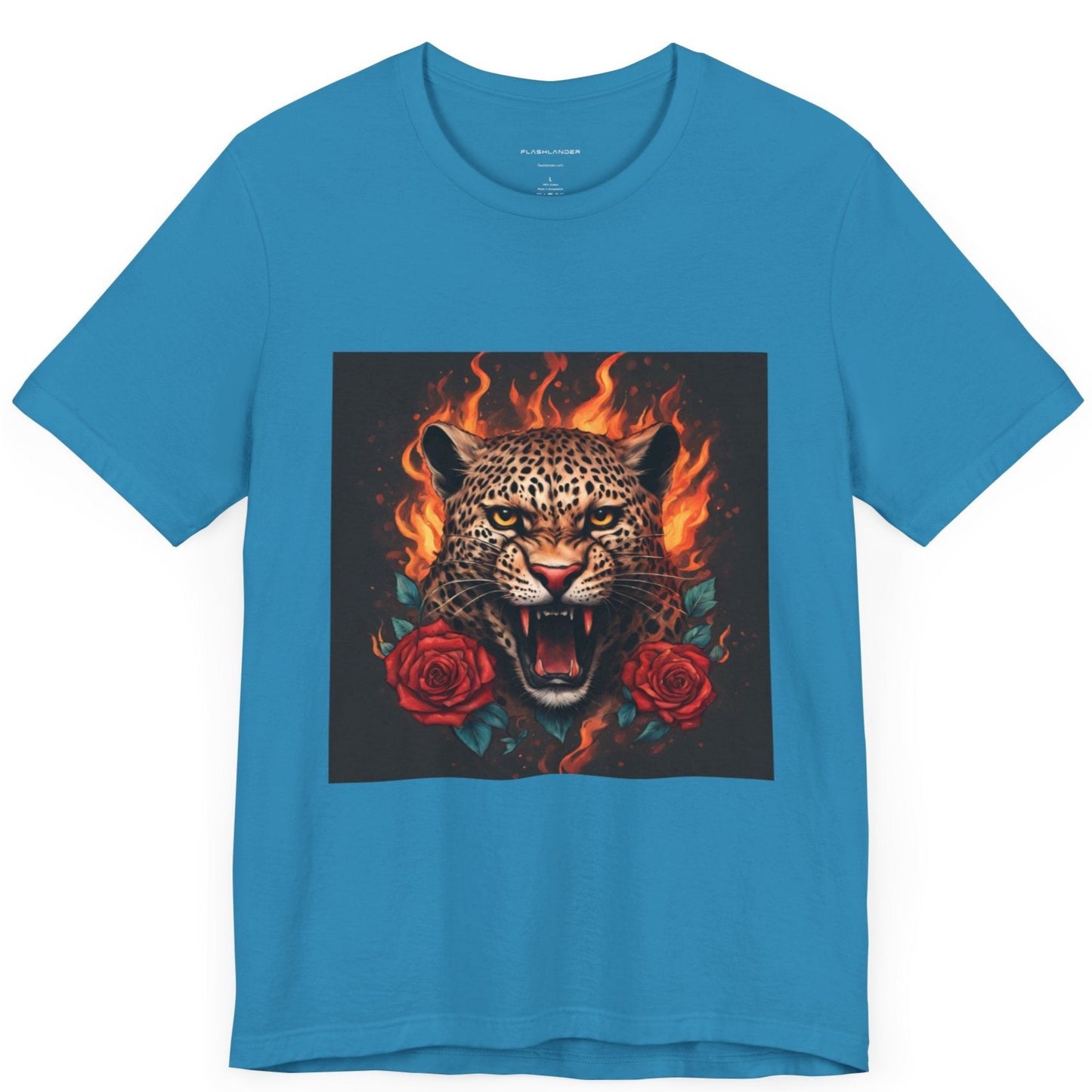 Leopard Flames Flashlander Gym Shirt